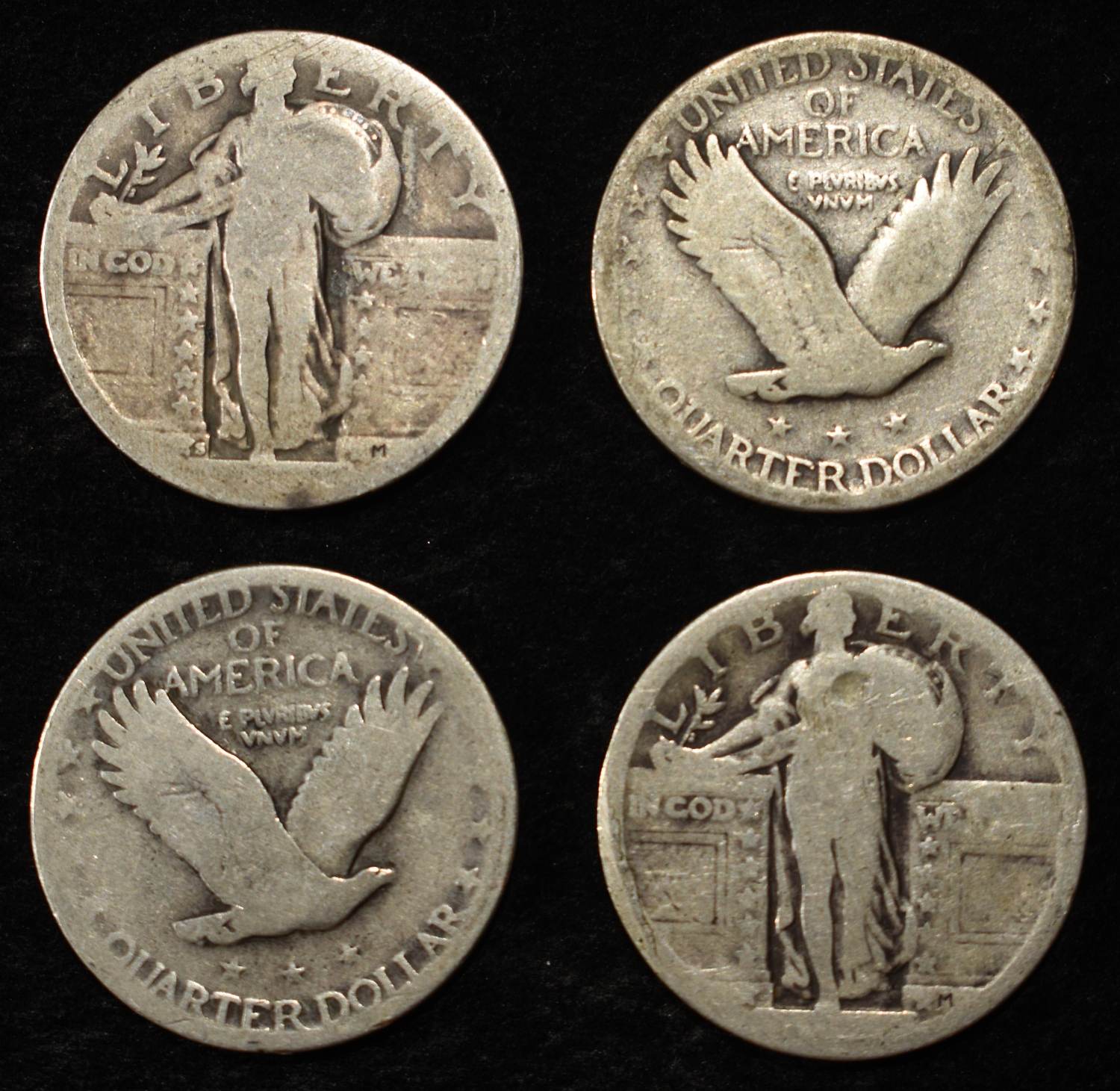 (20) STANDING LIBERTY QUARTERS