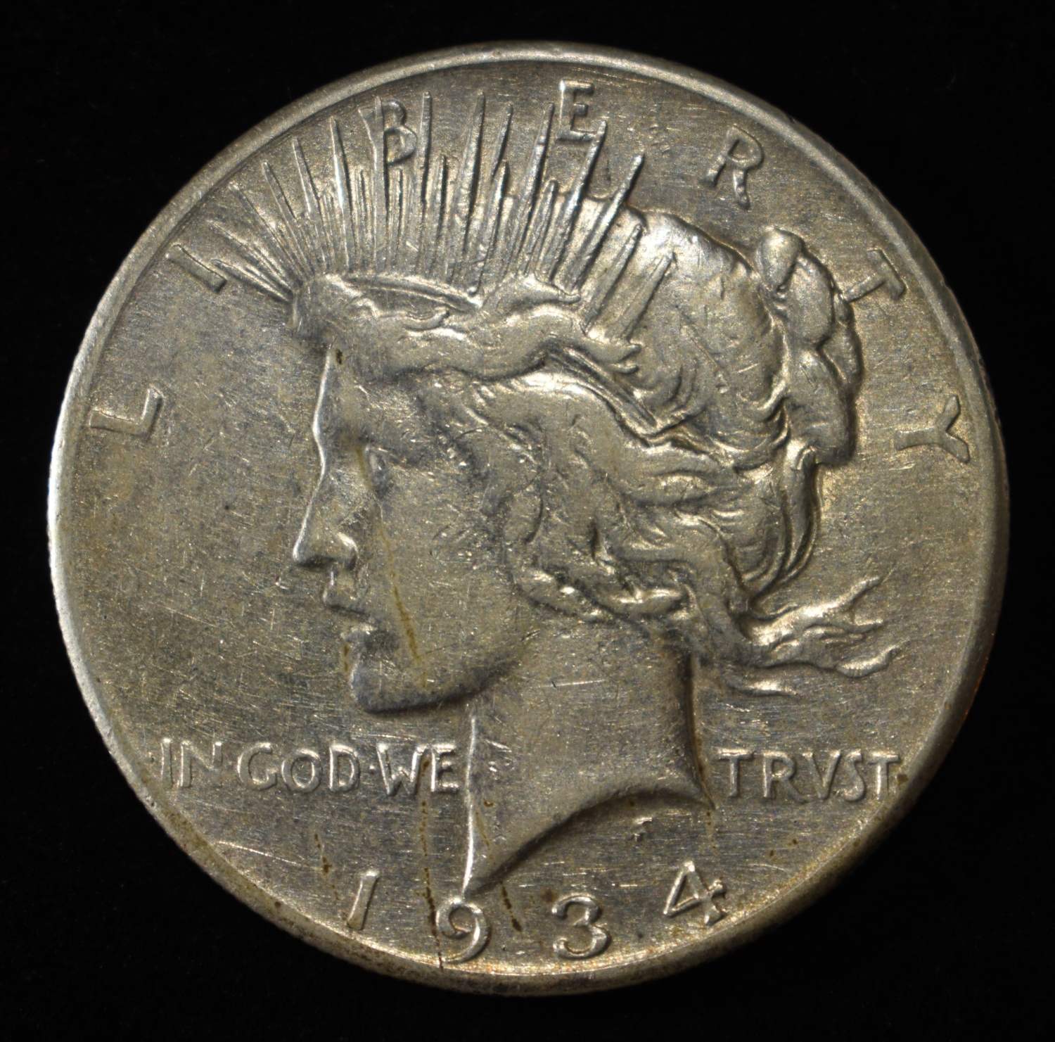 1934-S PEACE DOLLAR XF
