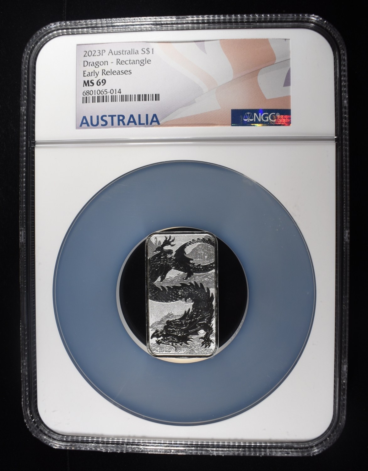 2023-P $1 AUSTALIA DRAGON NGC MS69 EARLY RELEASE