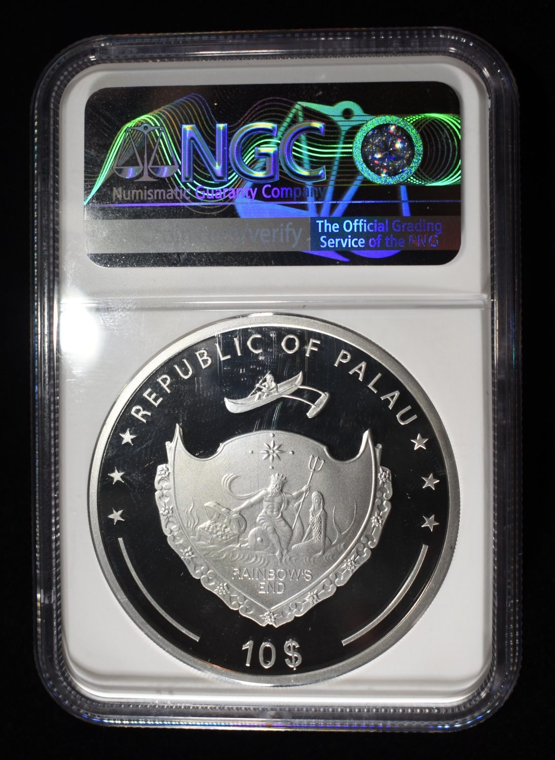 2023 PALAU SILVER MARINE LIFE PEARL NGC PF70 UCAM