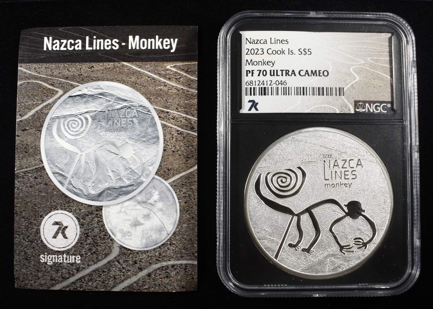 2023 COOK IS. NAZCA LINES MONKEY NGC PF-70 UCAM