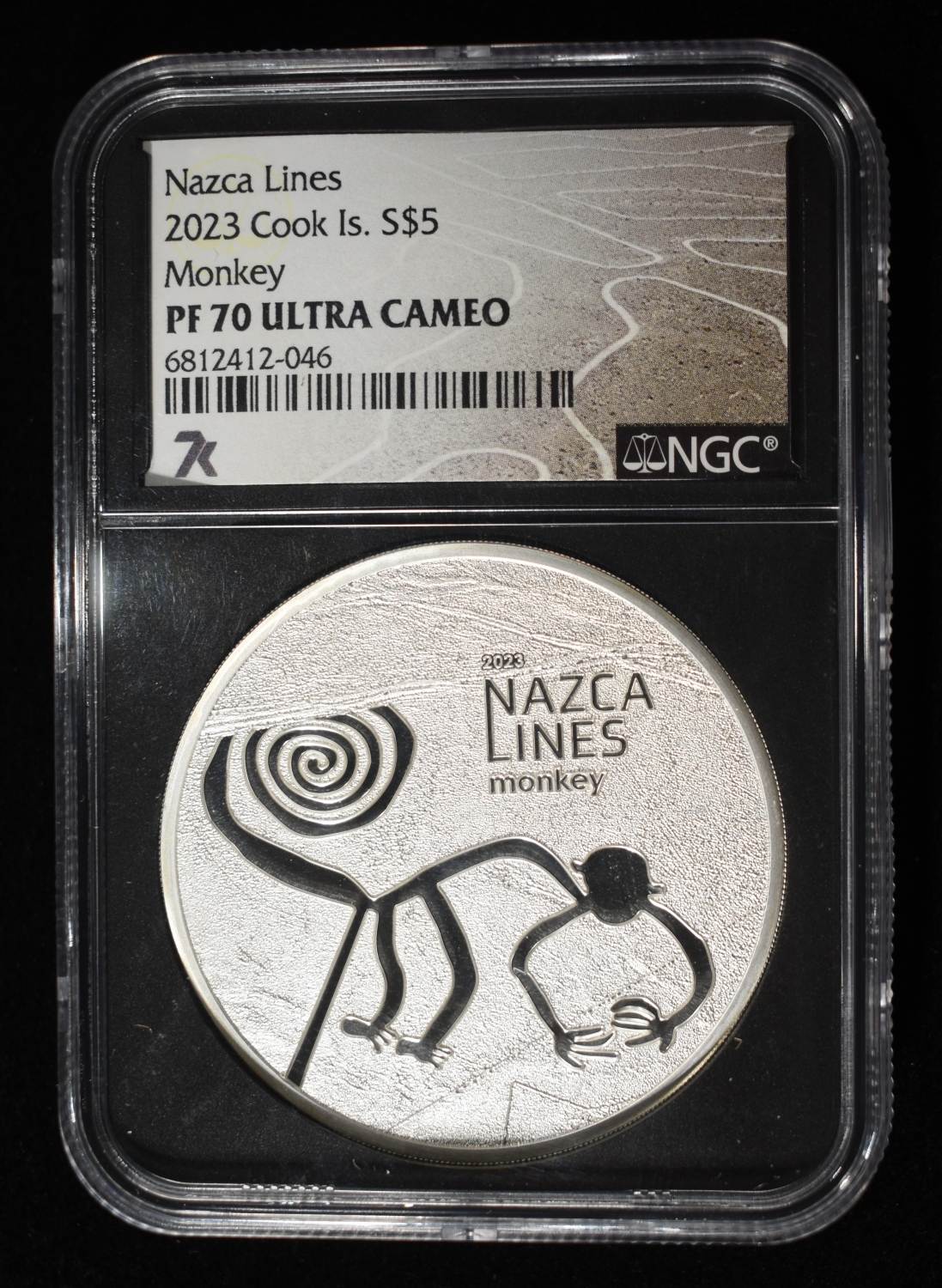 2023 COOK IS. NAZCA LINES MONKEY NGC PF-70 UCAM