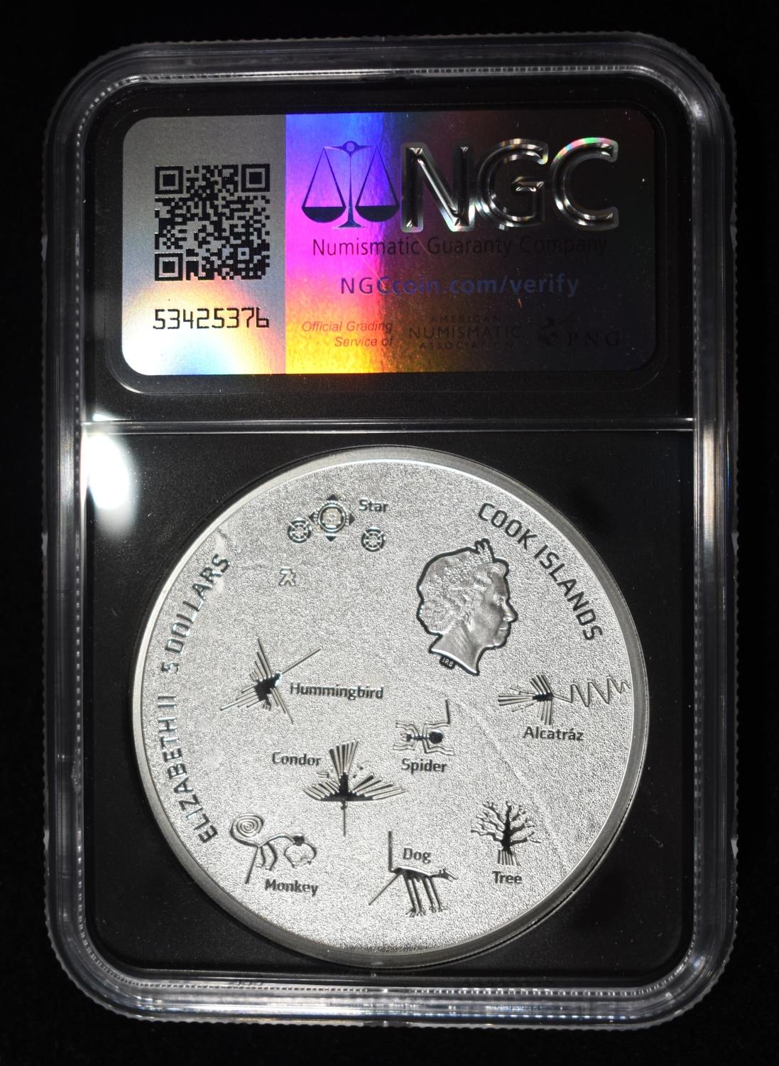2023 COOK IS. NAZCA LINES MONKEY NGC PF-70 UCAM