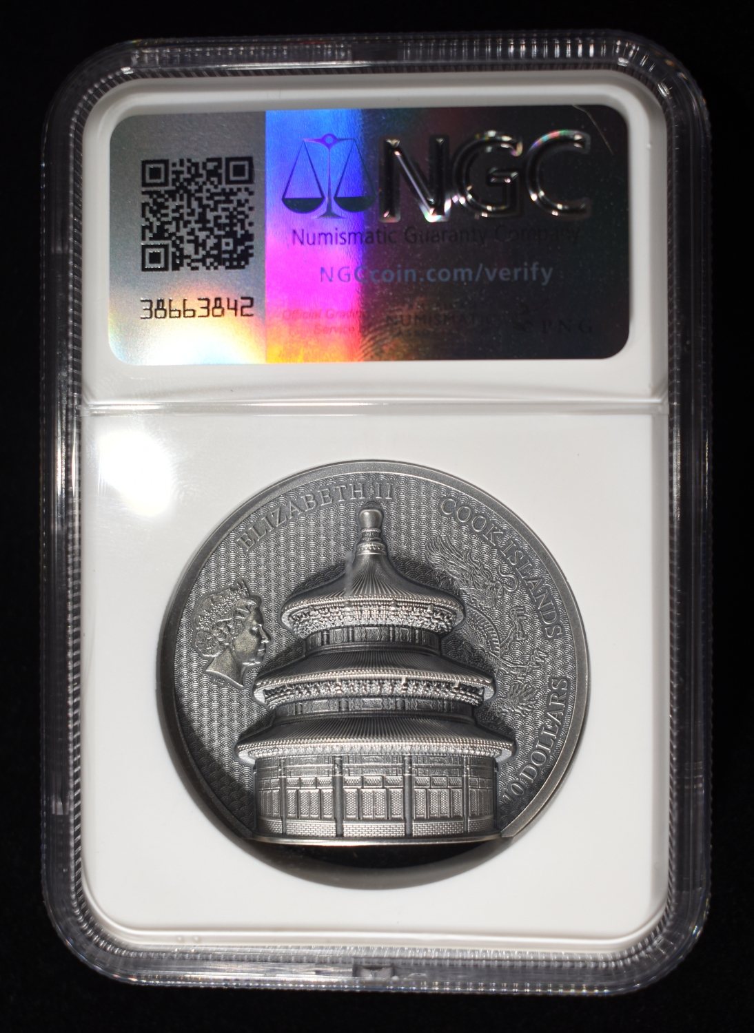 2023 COOK ISLANDS BEIJING TEMPLE NGC MS-70