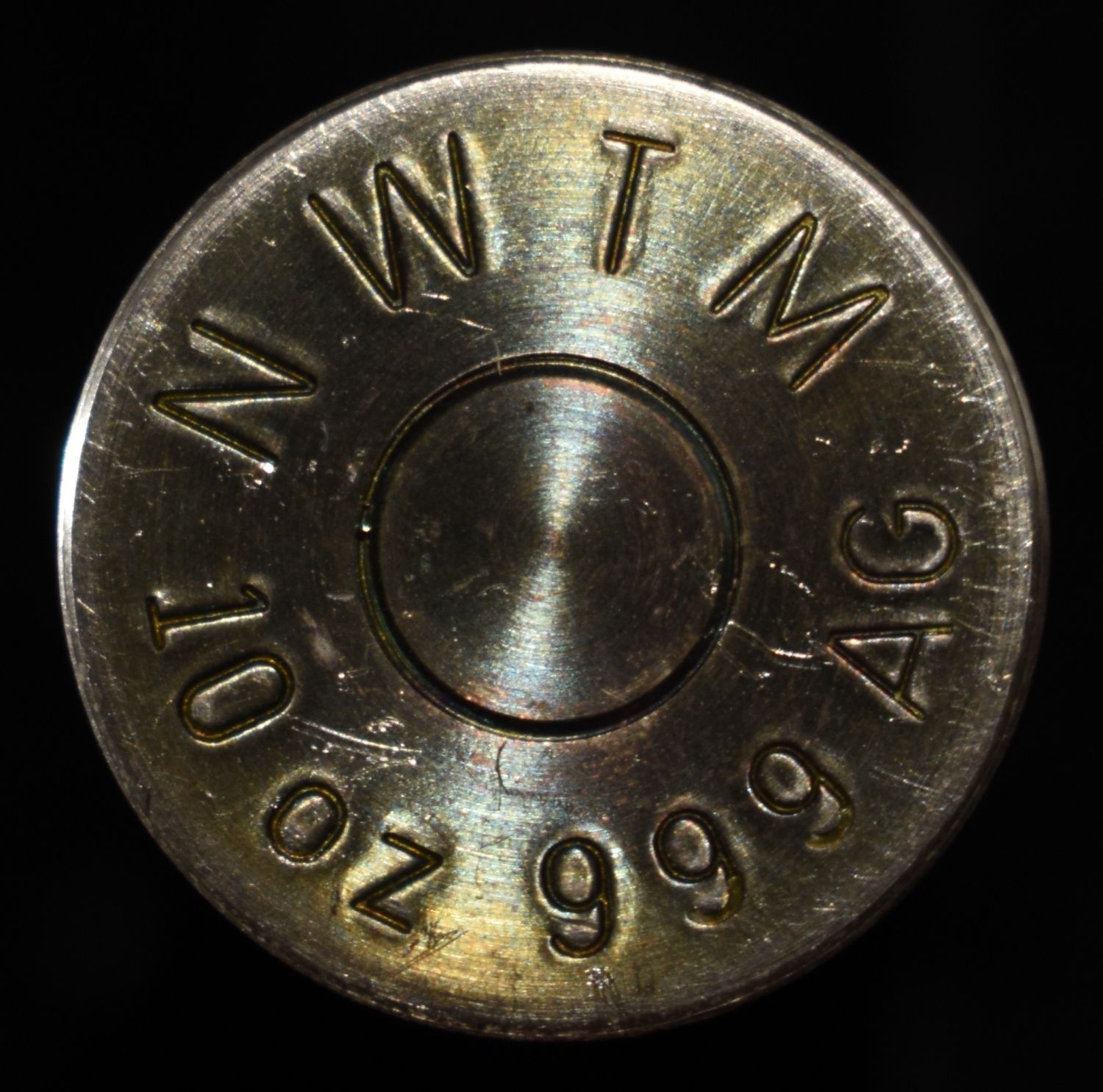 CALIBER .50 BMG AP 10 OZ .999 SILVER BULLET