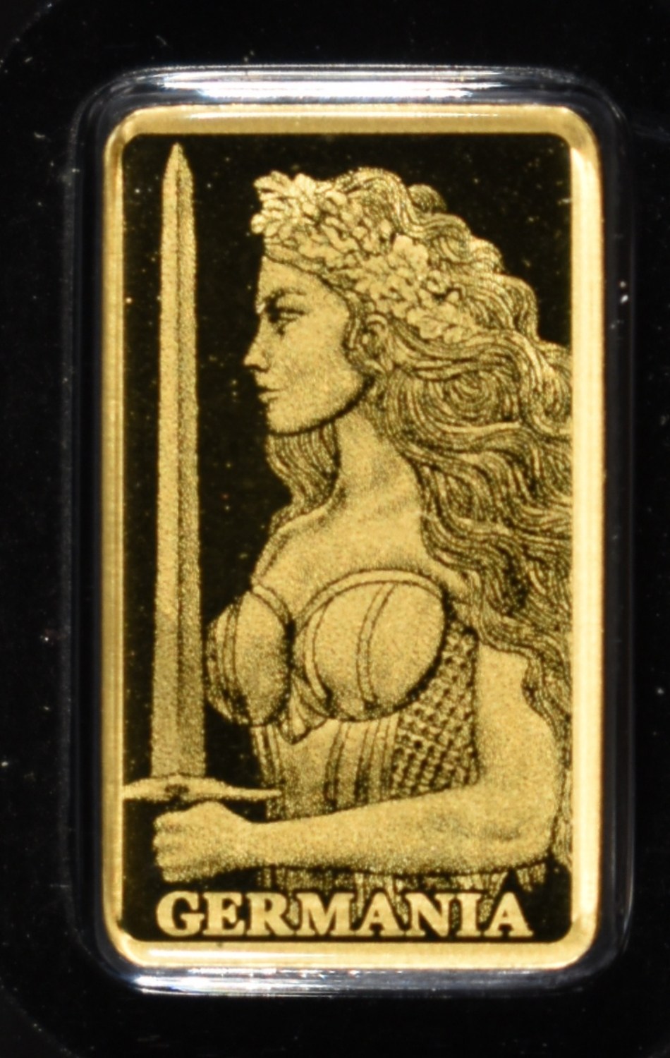 (2) GERMANIA MINT 1/200TH .9999 GOLD BARS PROOF