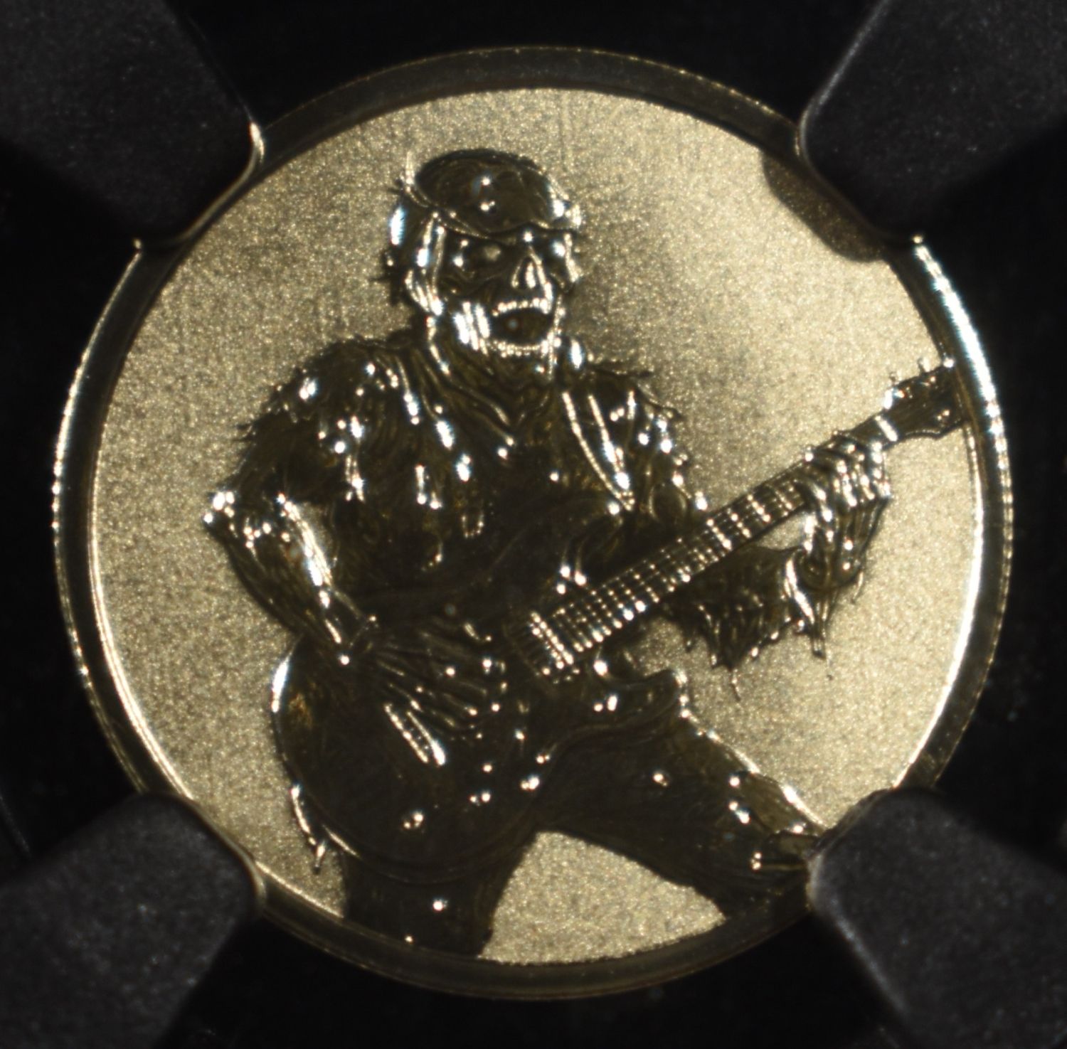2026 NIUE G$1 ZOMBIE GUITAR 9KT REVERSE PF70 NGC