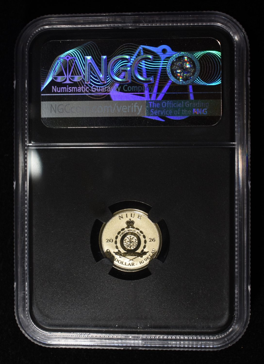 2026 NIUE G$1 ZOMBIE GUITAR 9KT REVERSE PF70 NGC