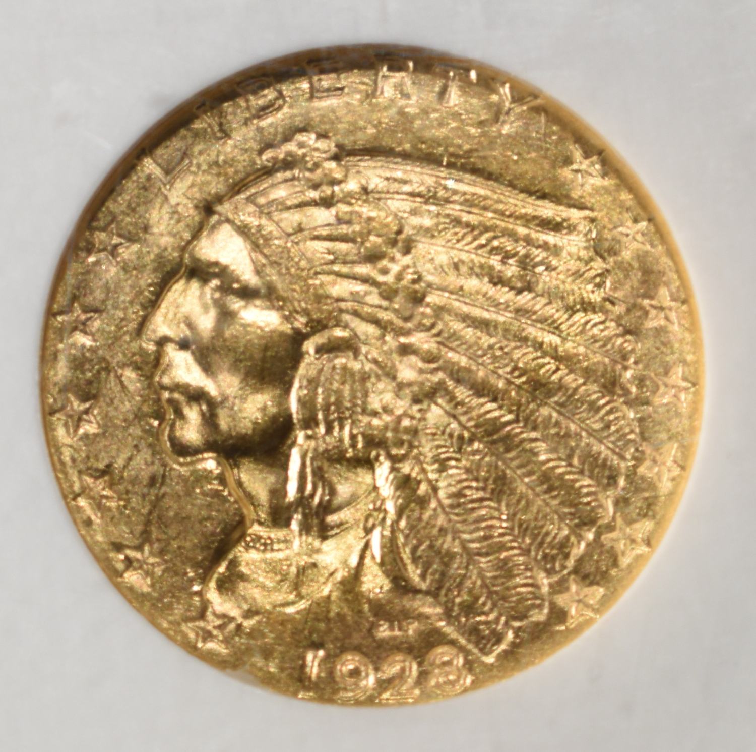 1928 $2.5 GOLD INDIAN NGC MS-62