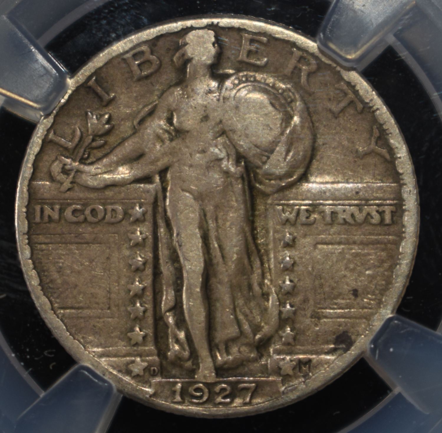 1927-D STANDING LIBERTY QUARTER NGC VF-20