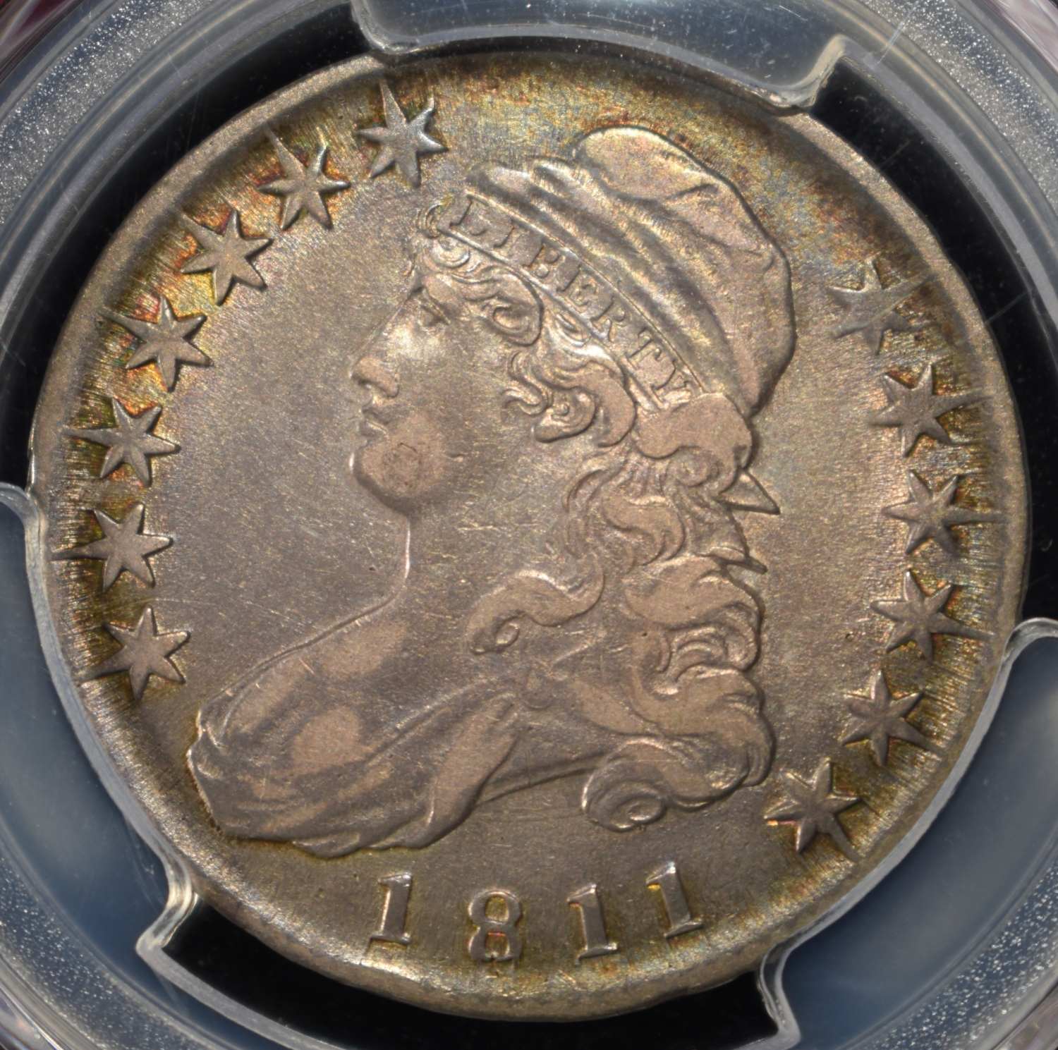 1811 BUST HALF DOLLAR PCGS VF-35 SMALL 8