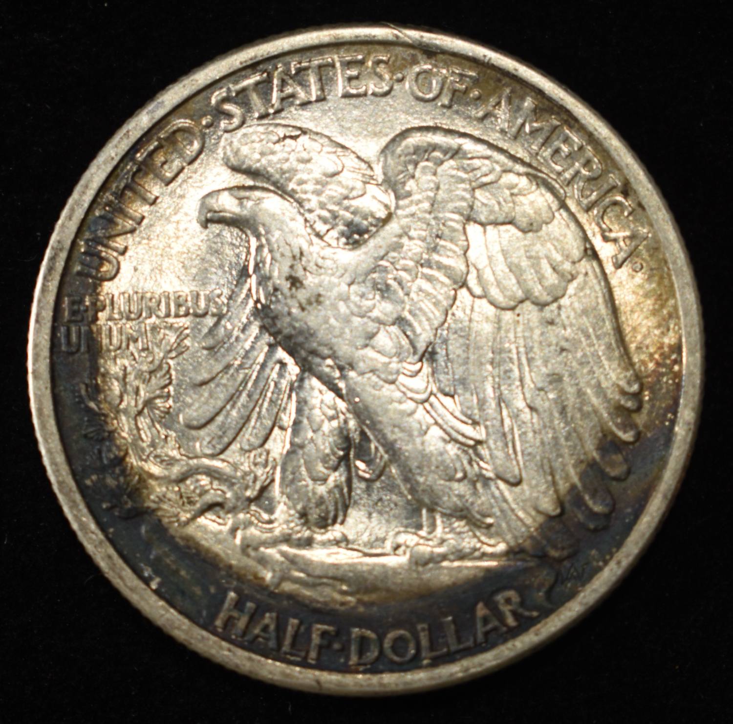 1916-D WALKING LIBERTY HALF DOLLAR AU