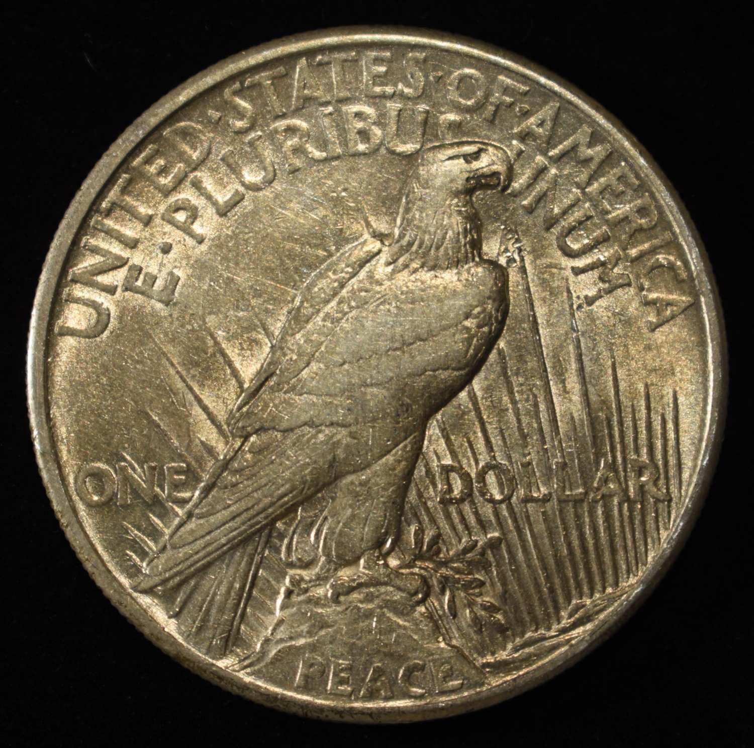 1921 PEACE DOLLAR CH AU