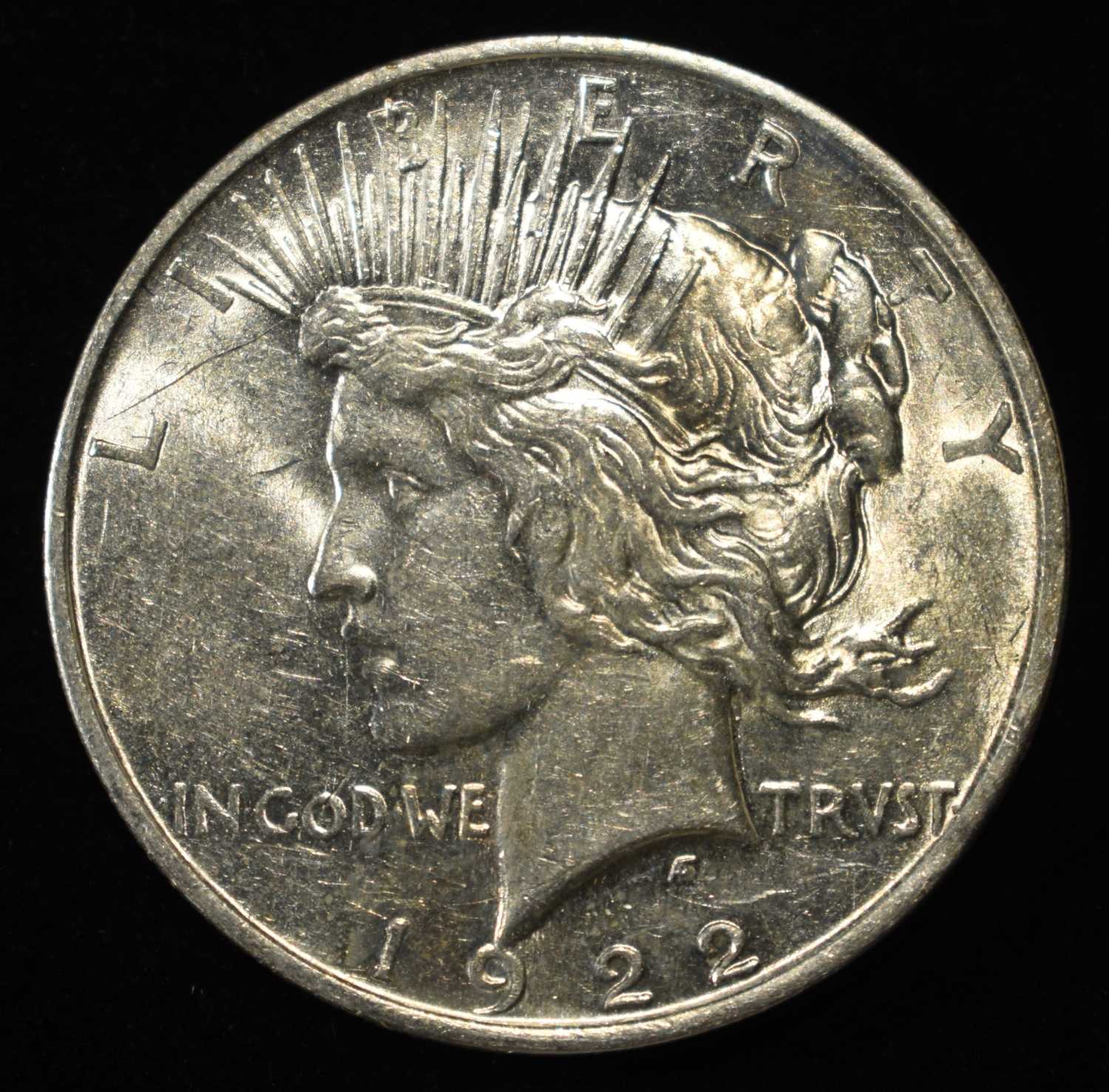 1922-D PEACE DOLLAR CH AU