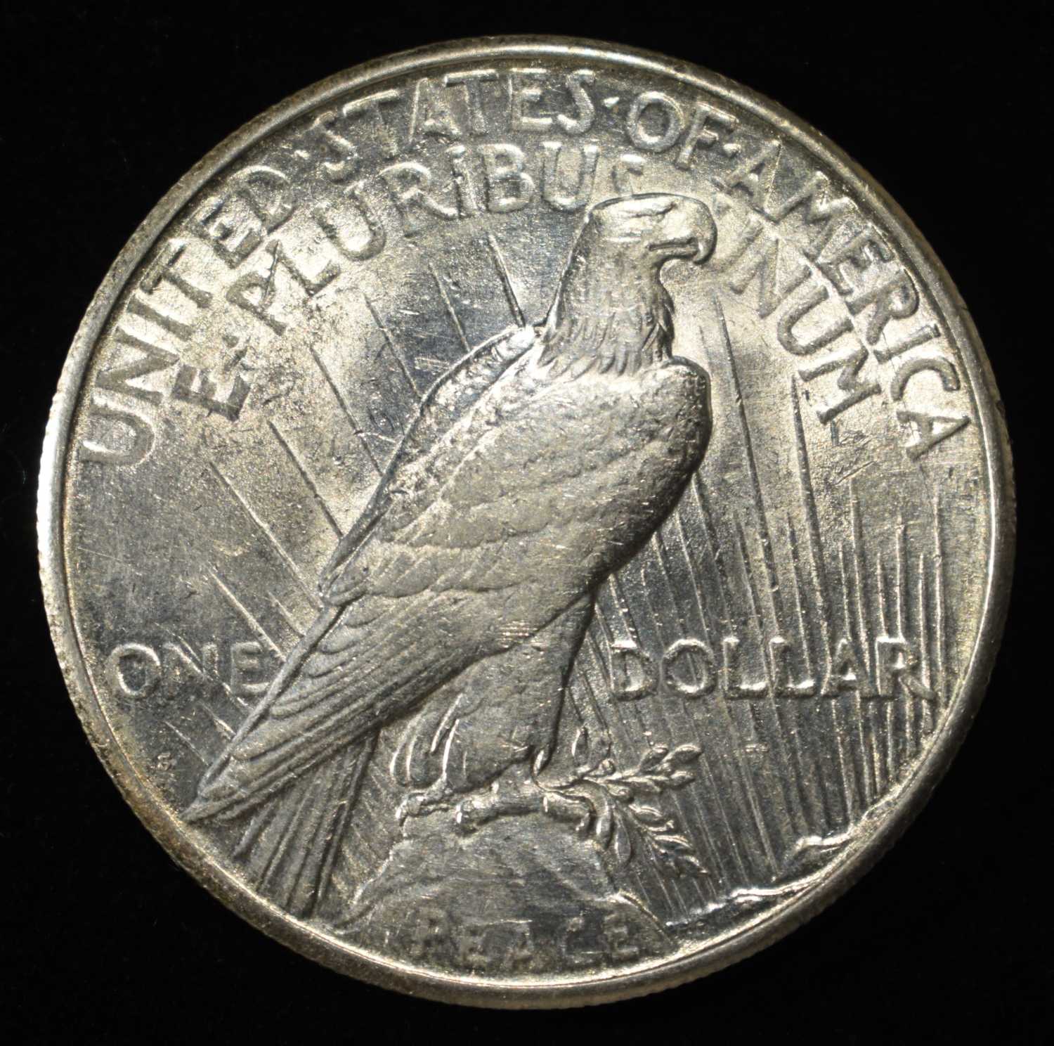 1922-S PEACE DOLLAR AU/BU