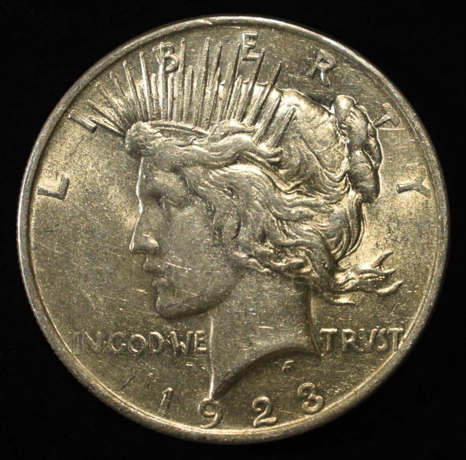 1923 PEACE DOLLAR AU