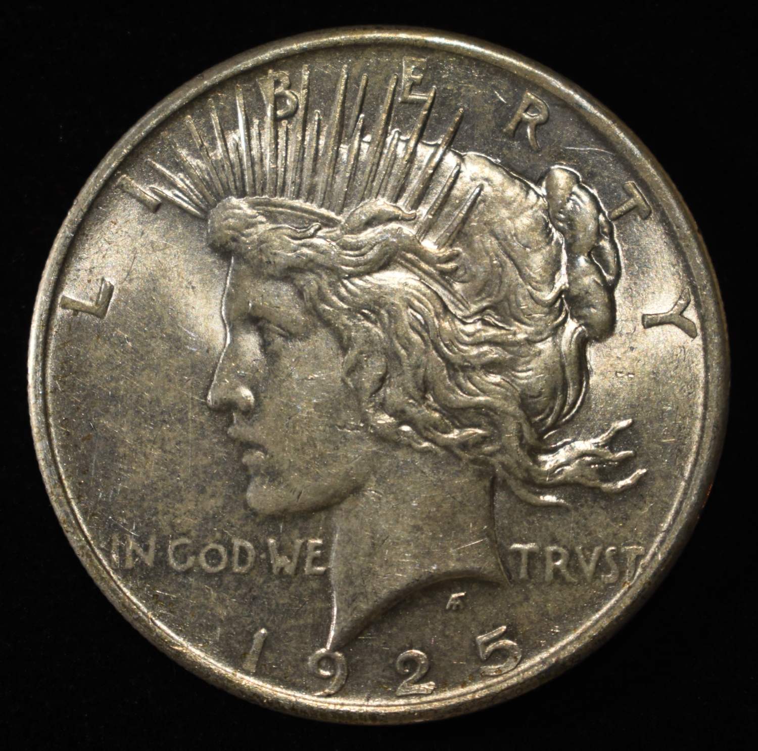 1925 PEACE DOLLAR AU/BU