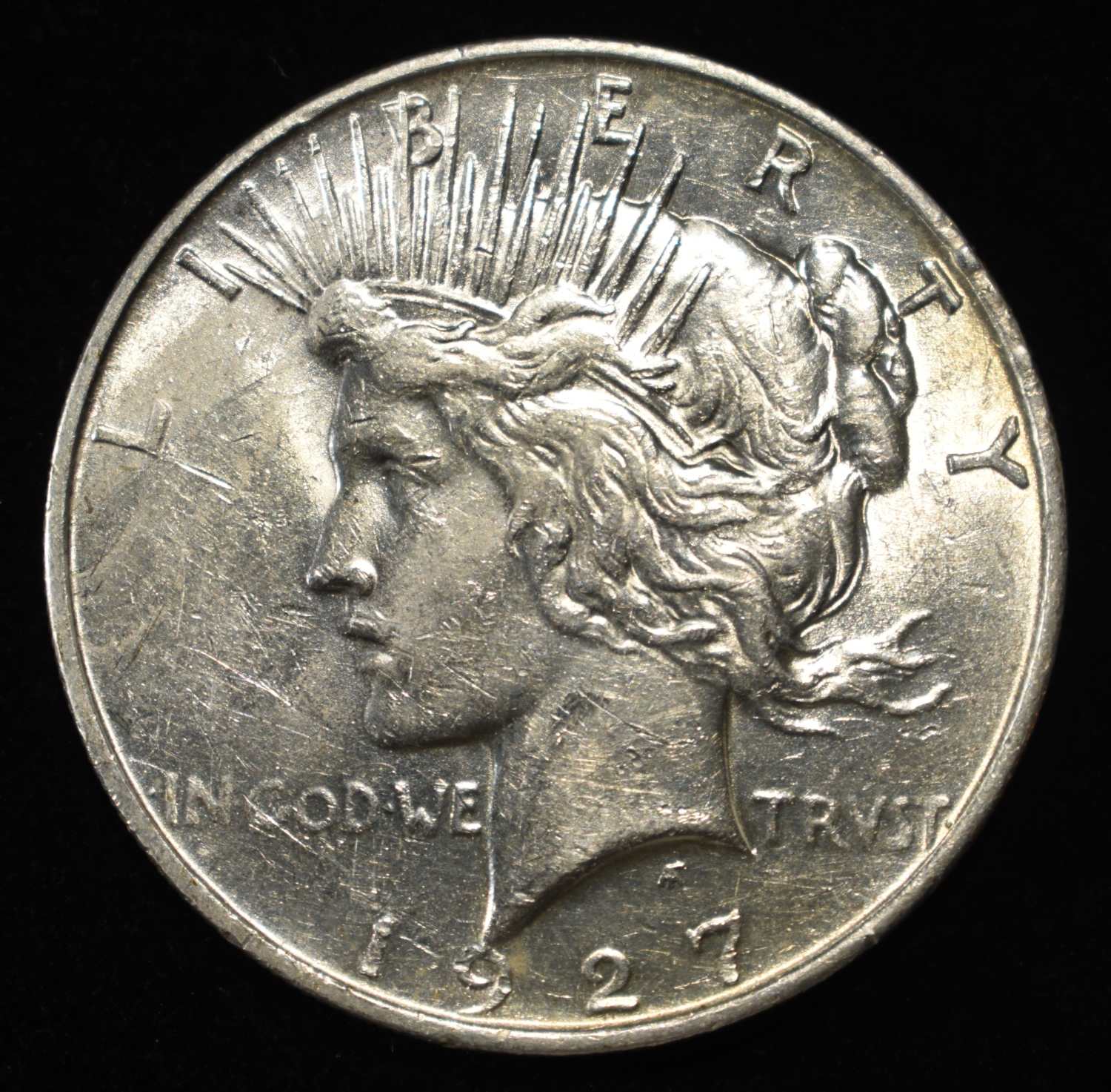 1927-D PEACE DOLLAR AU