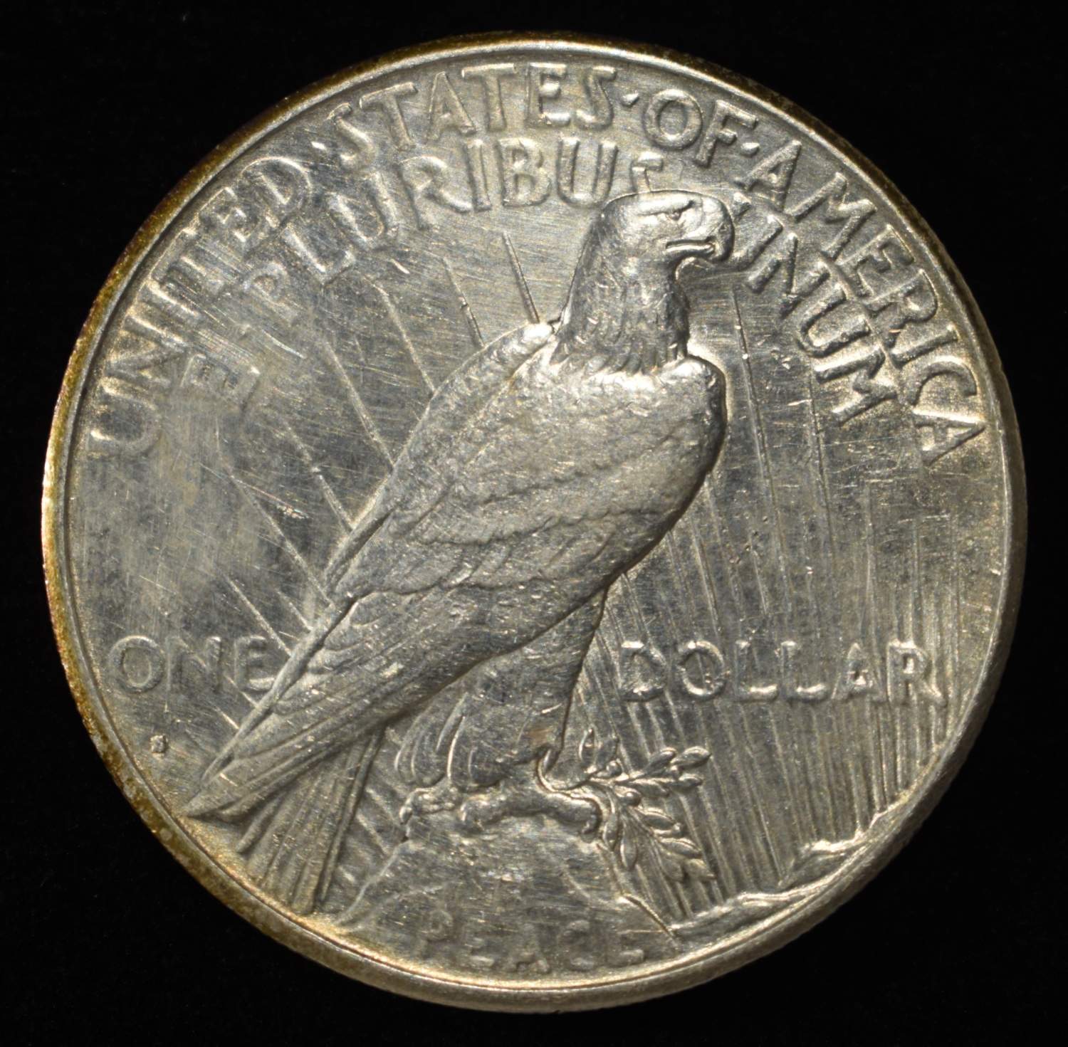 1934-S PEACE DOLLAR AU CLEANED