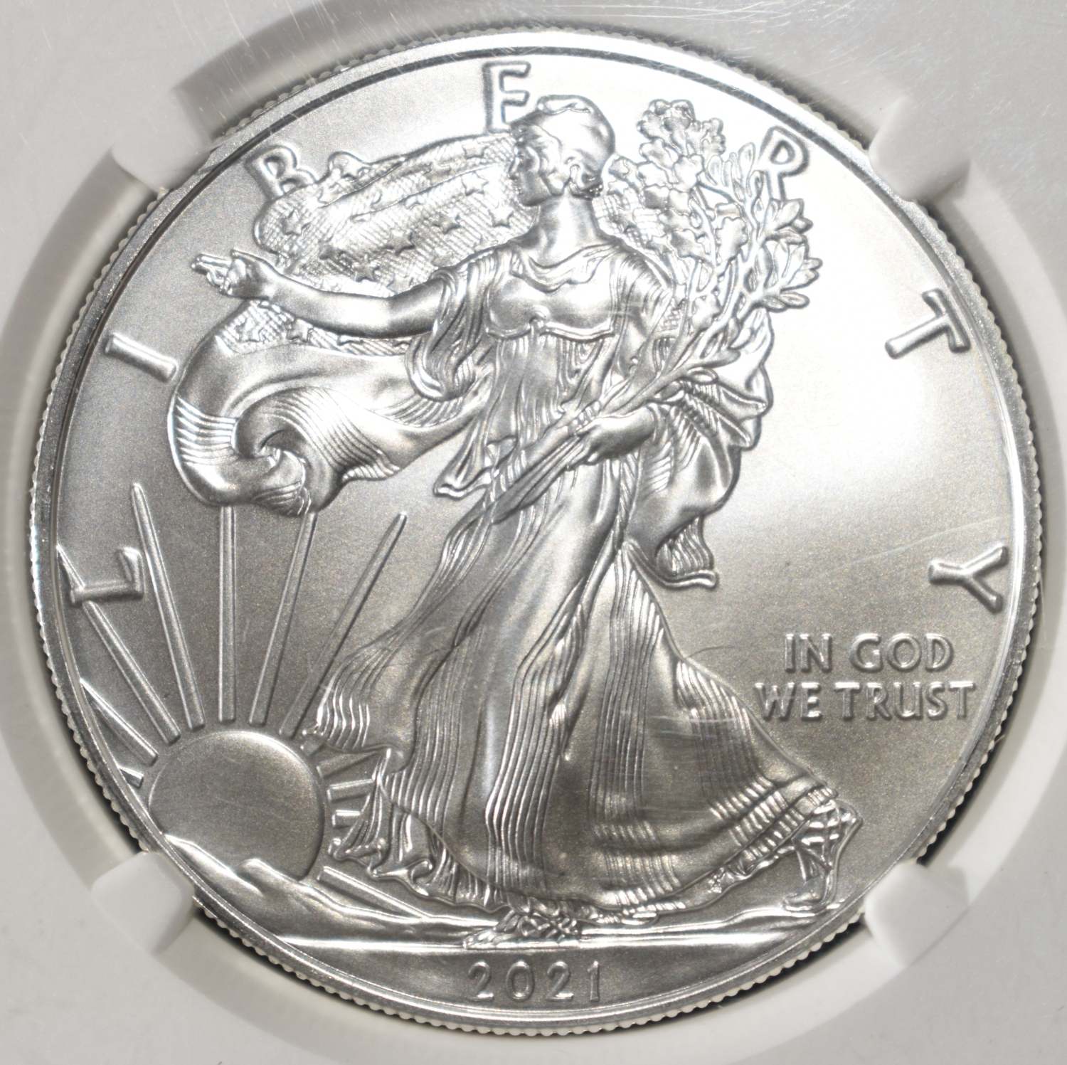2021 AMERICAN SILVER EAGLE NGC MS70