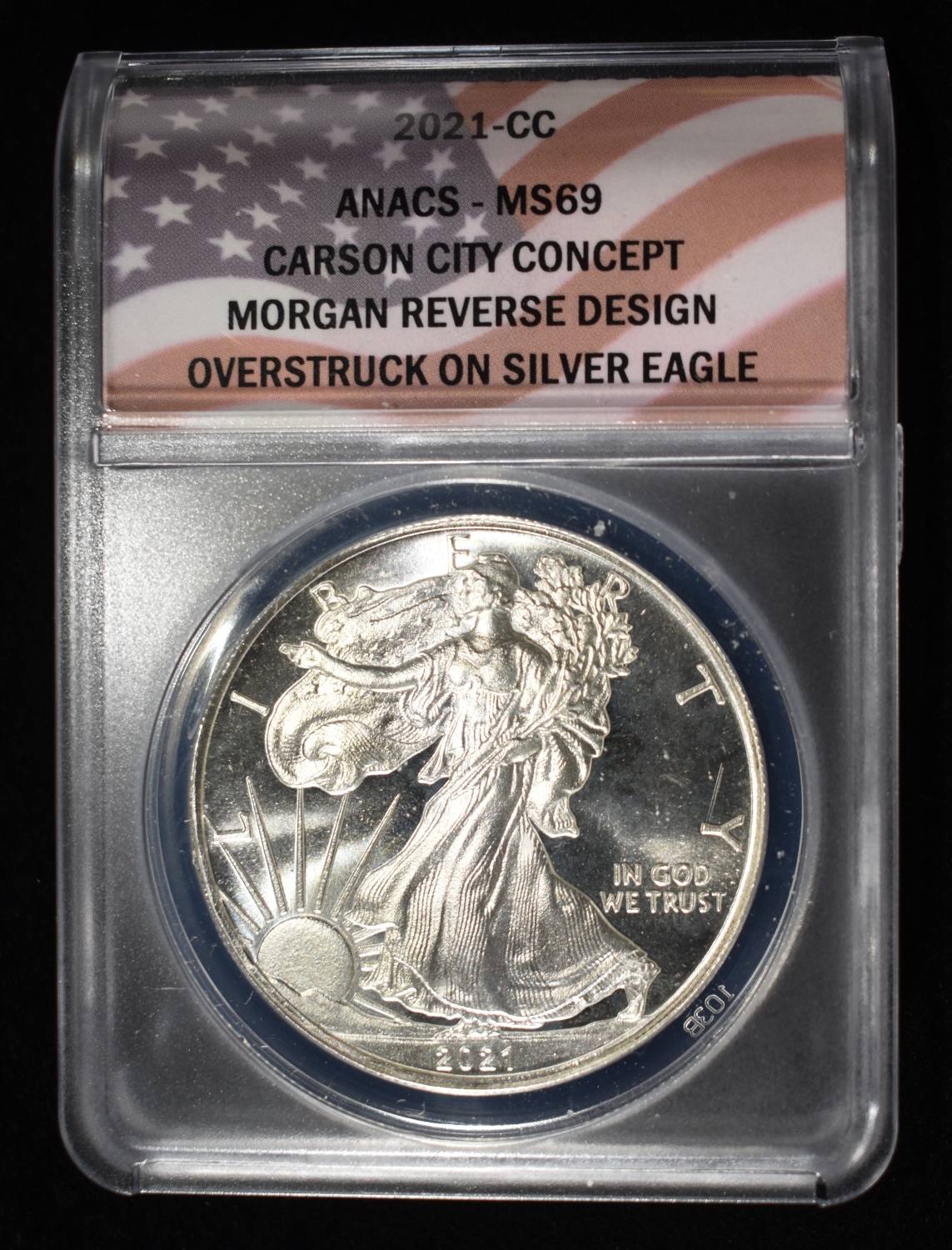 2021-CC CONCEPT DOLLAR 1 OZ 0.999 ANACS MS69