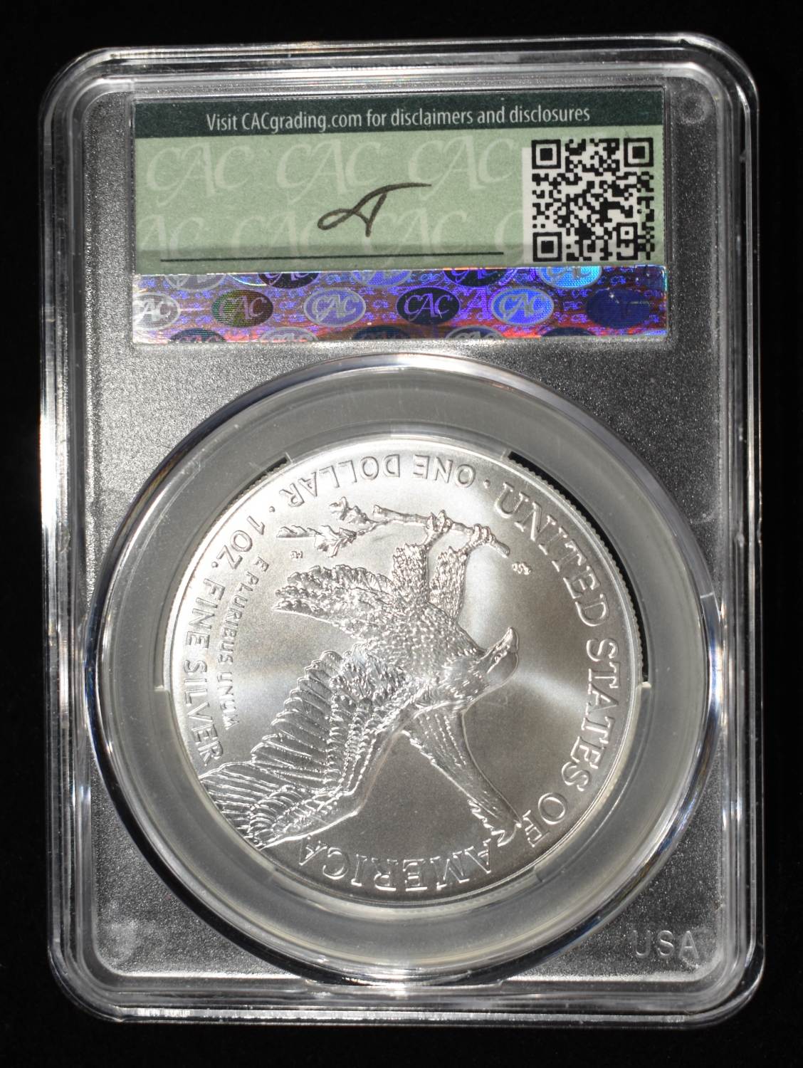 2024 AMERICAN SILVER EAGLE CAC MS70 FIRST DELIVERY
