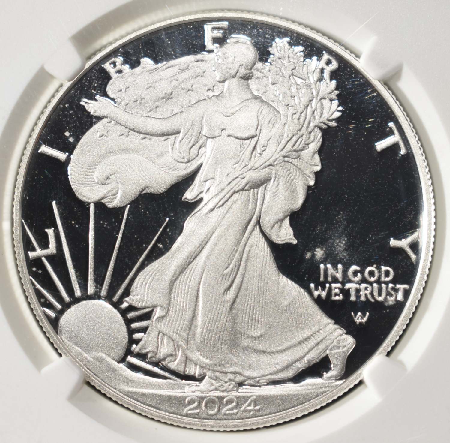 2024 W AMERICAN SILVER EAGLE PF 70 ULTRA CAMEO NGC