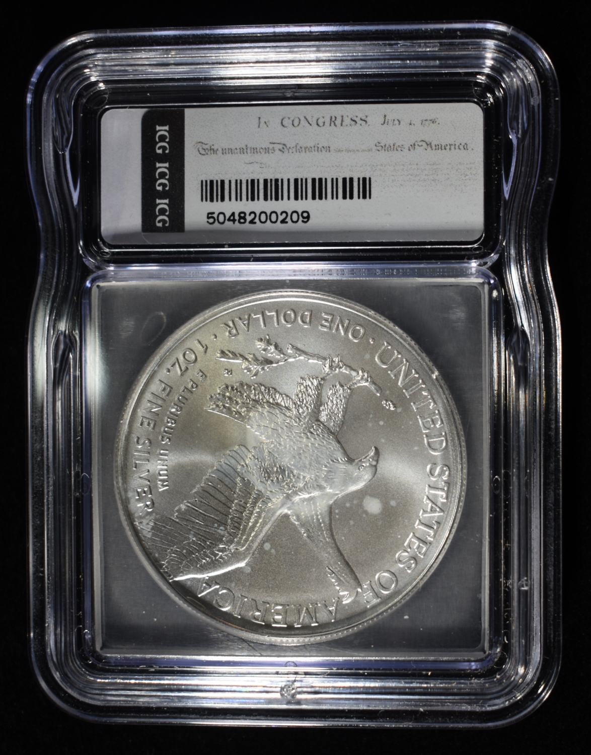 2026 AMERICAN SILVER EAGLE ICG MS70