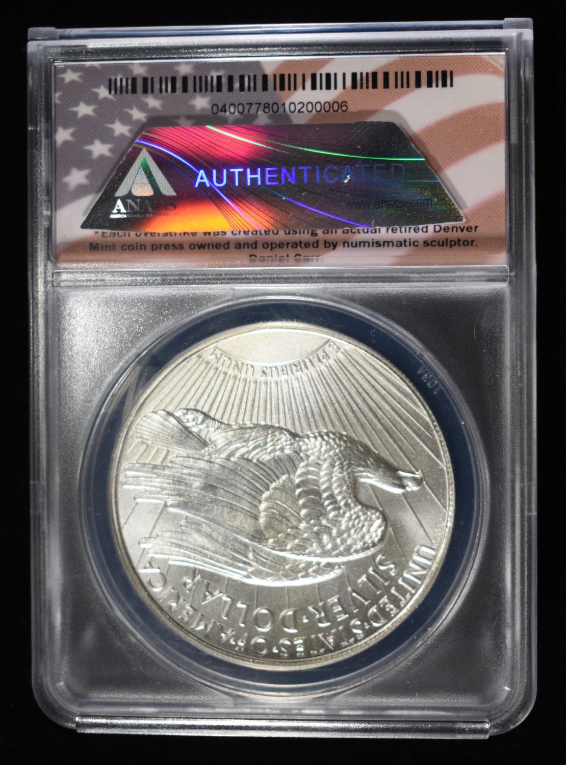 1776-2026 ASE CONCEPT DOLLAR 1 OZ 0.999 ANACS MS69