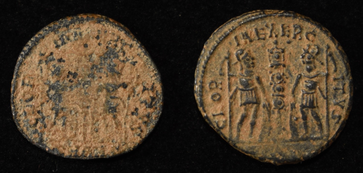 (2) ROMAN COINS, CONSTANTINE, CONSTANTIUS II