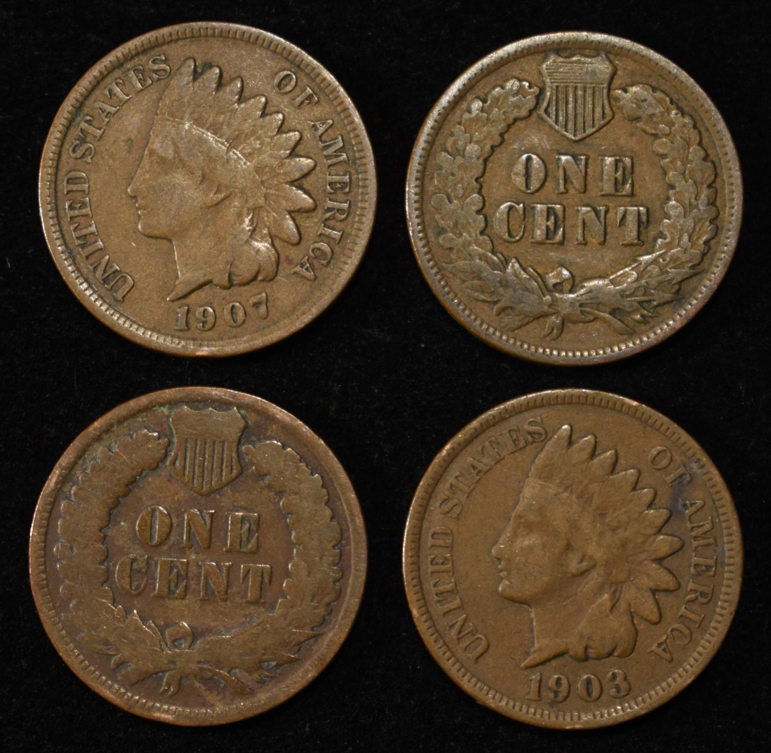(50) INDIAN CENTS