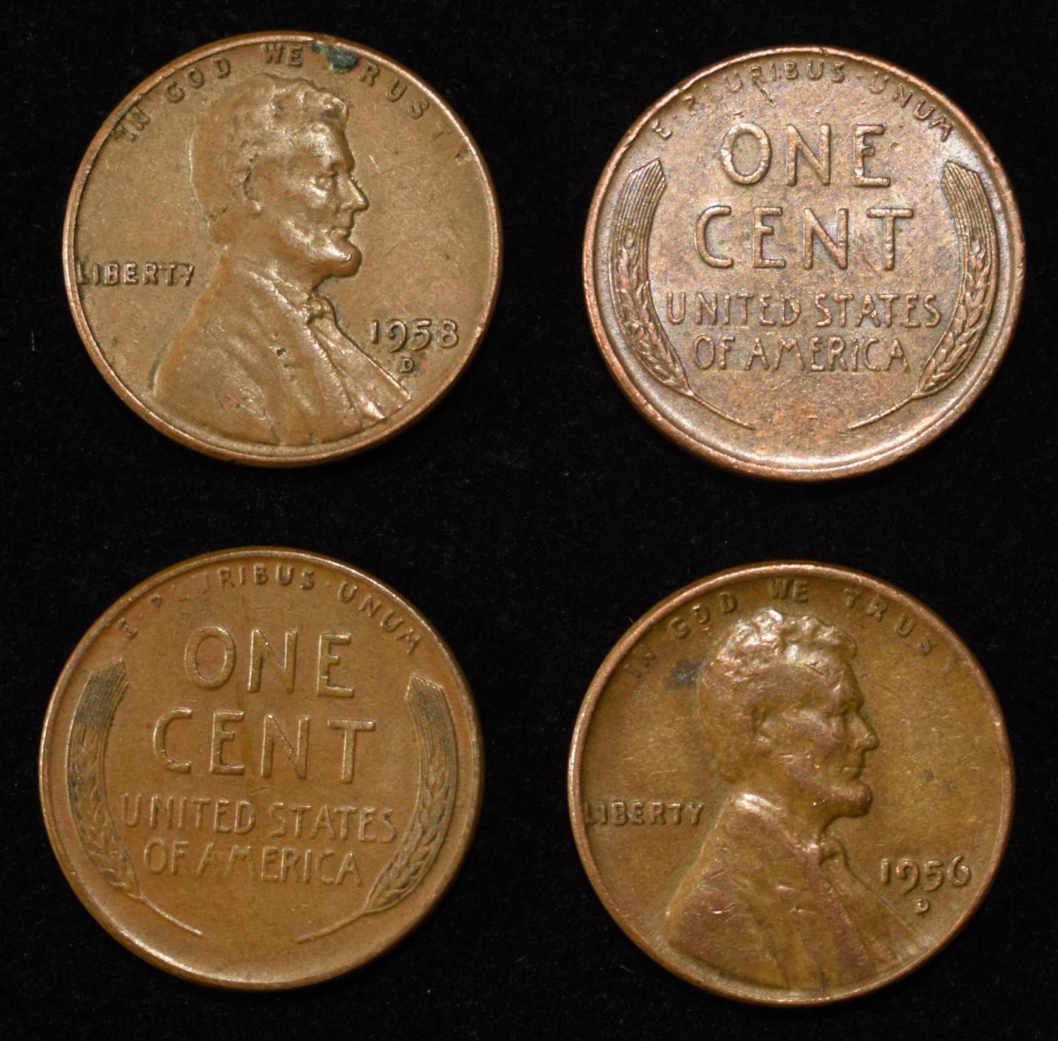 (500) 40'S & 50'S WHEAT CENTS