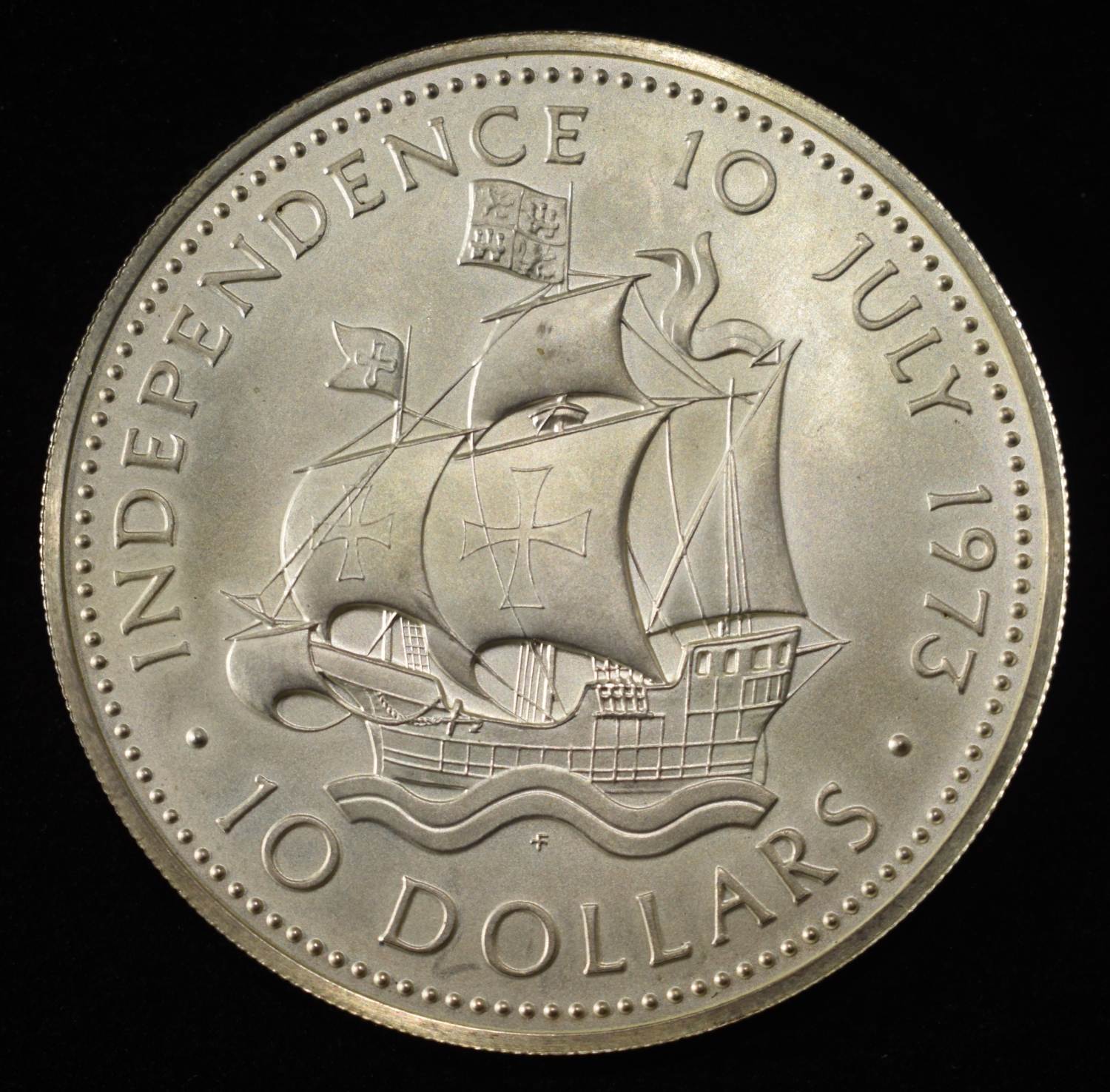 1973 BAHAMAS SILVER COIN ASW 1.48OZ
