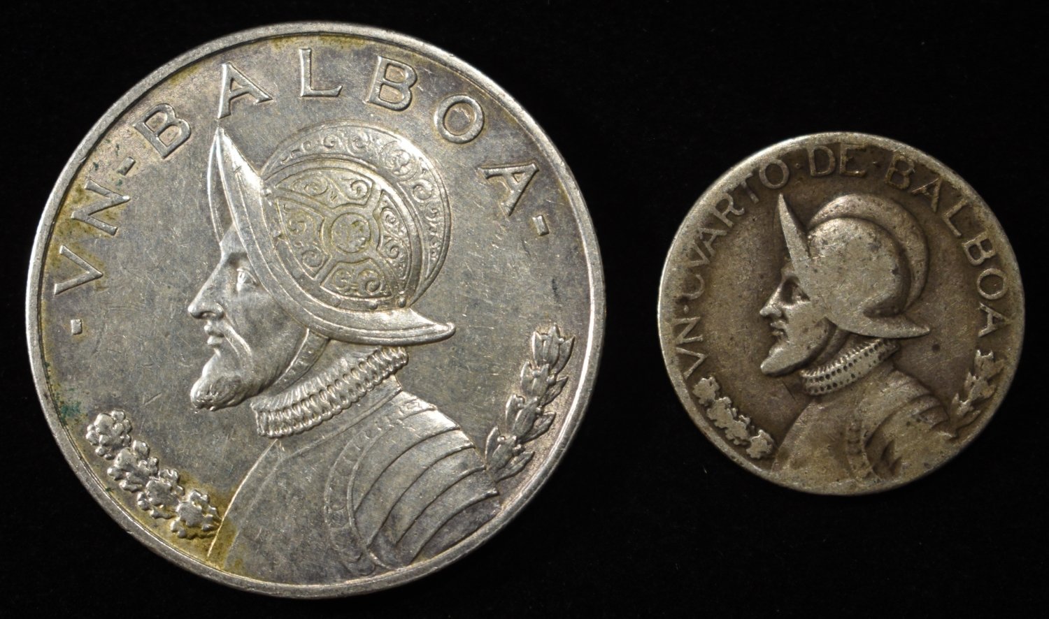 PANAMA SILVER COIN LOT 90% ASW .95