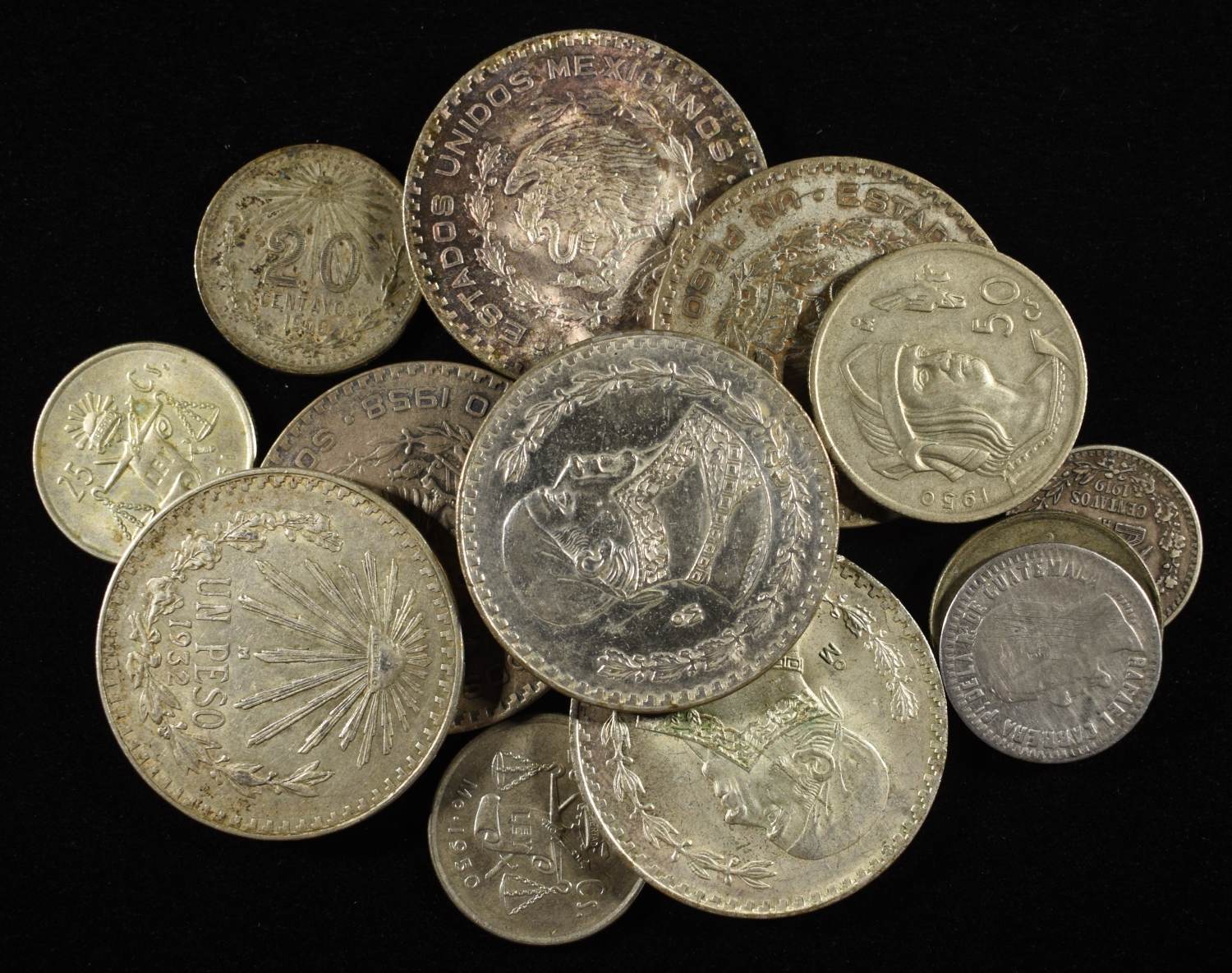 MEXICO SILVER COIN LOT ASW 1.03