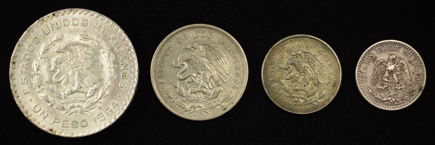 MEXICO SILVER COIN LOT ASW 1.03