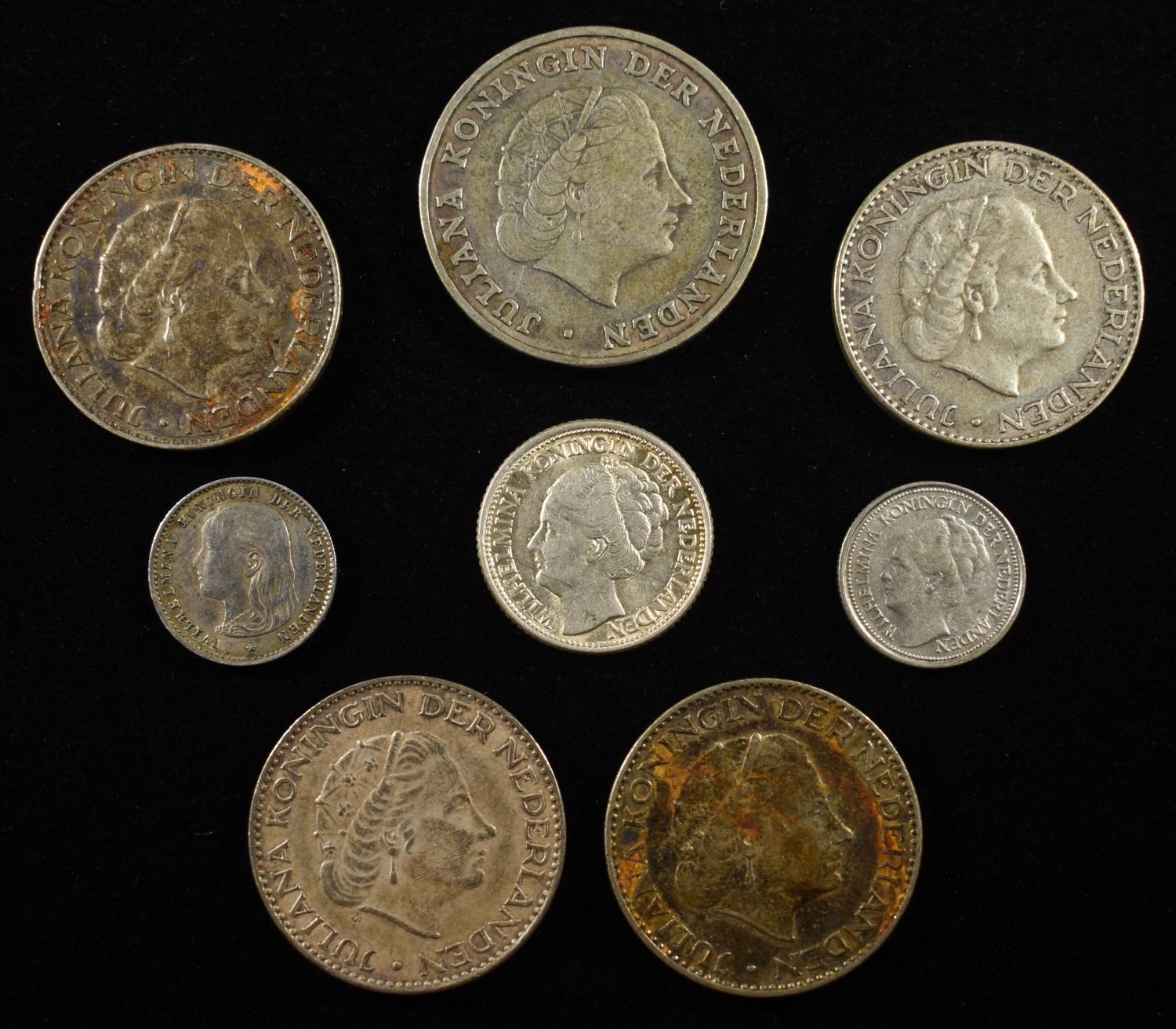 NETHERLANDS SILVER COIN LOT ASW .96