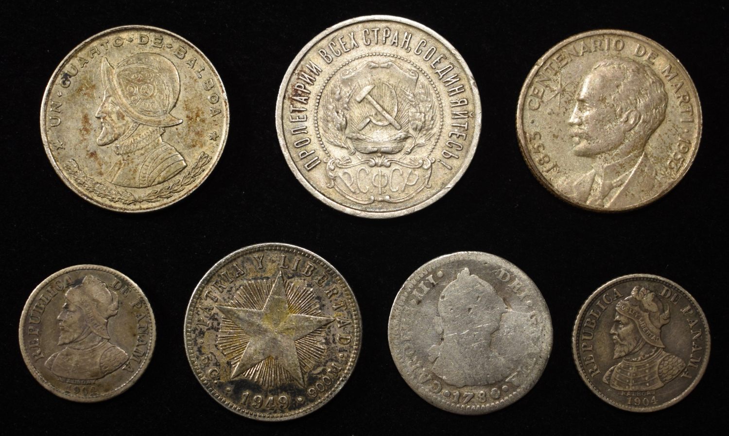 MIXED FOREIGN 90% SILVER COIN LOT ASW 1.03