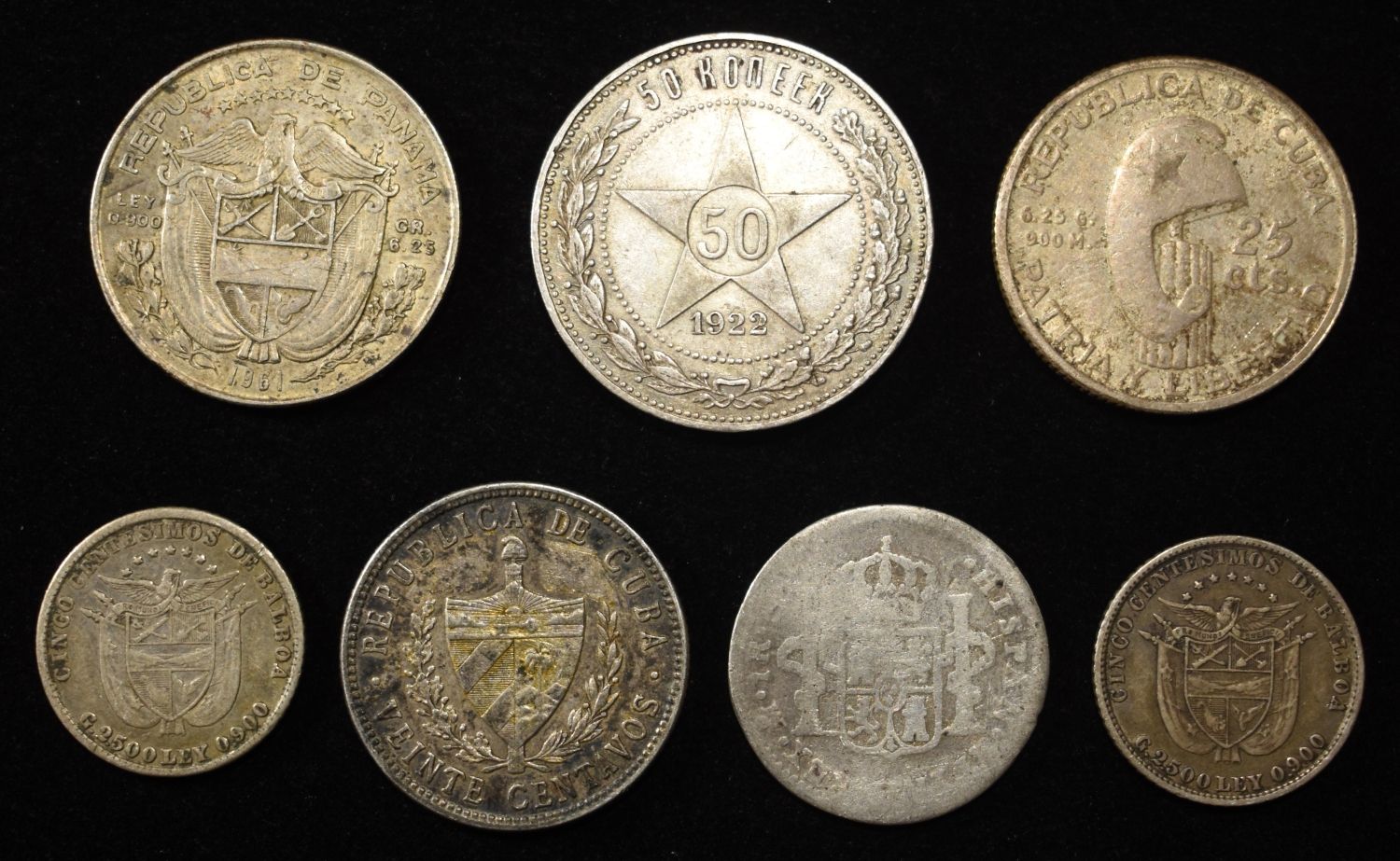 MIXED FOREIGN 90% SILVER COIN LOT ASW 1.03