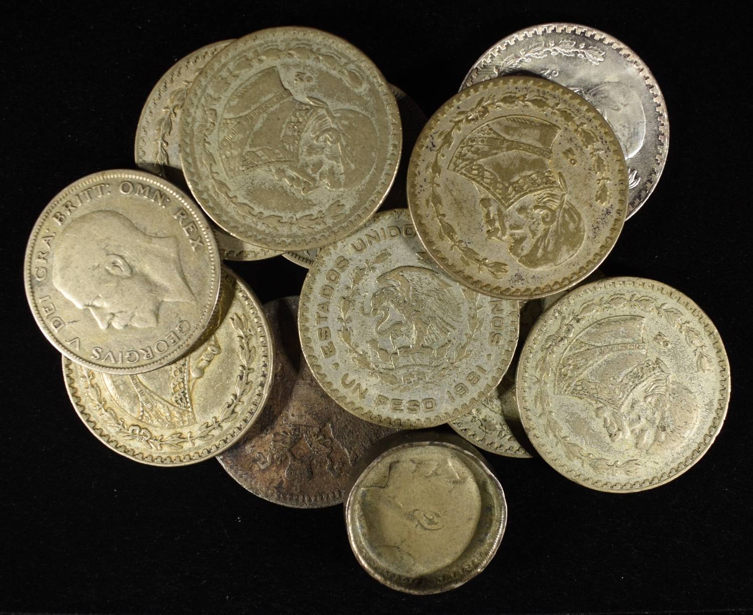 (12) FOREIGN SILVER COIN LOT ASW 1.67
