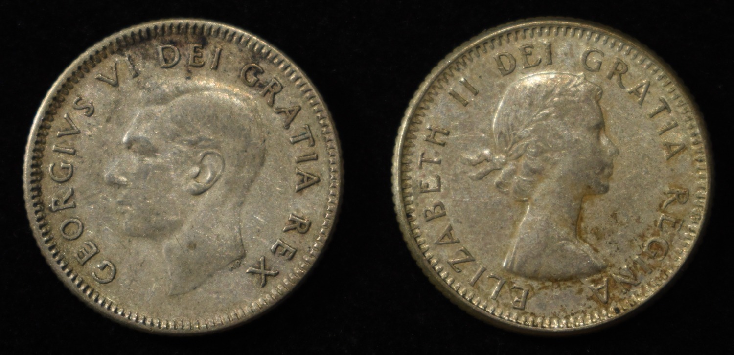 (20) 10C CANADIAN 80% SILVER