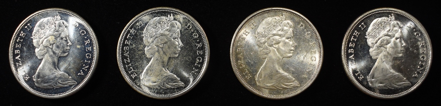 (4) 50C CANADIAN 92.5% SILVER