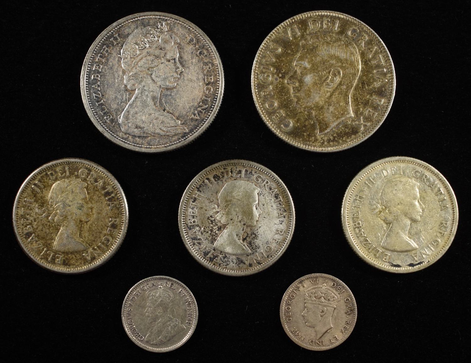 MIXED CANADIAN 80-92.5% SILVER