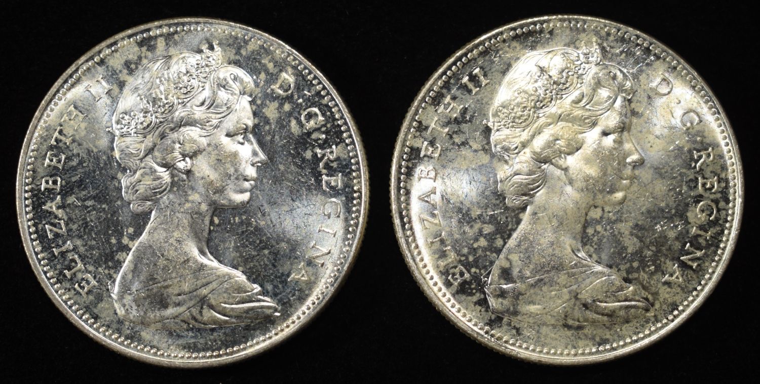 (2) 80% SILVER CANADIAN DOLLARS