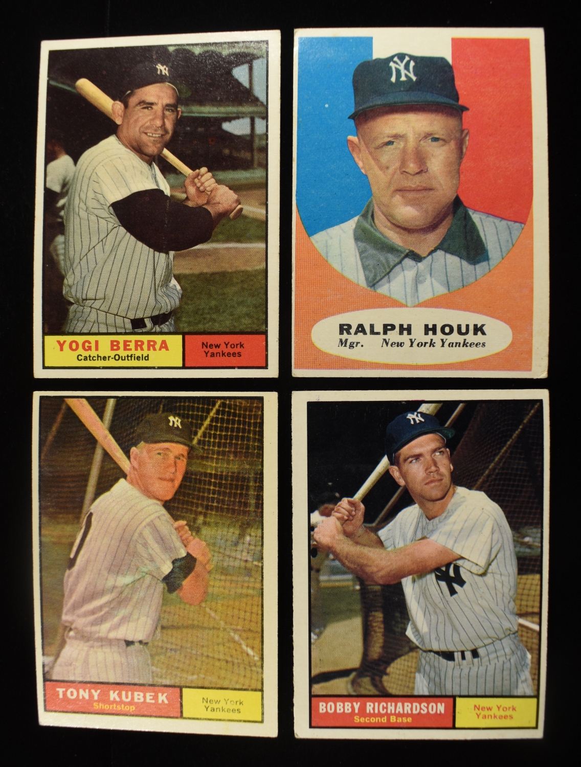 1961 TOPPS MLB #425, #265, #133 & #180
