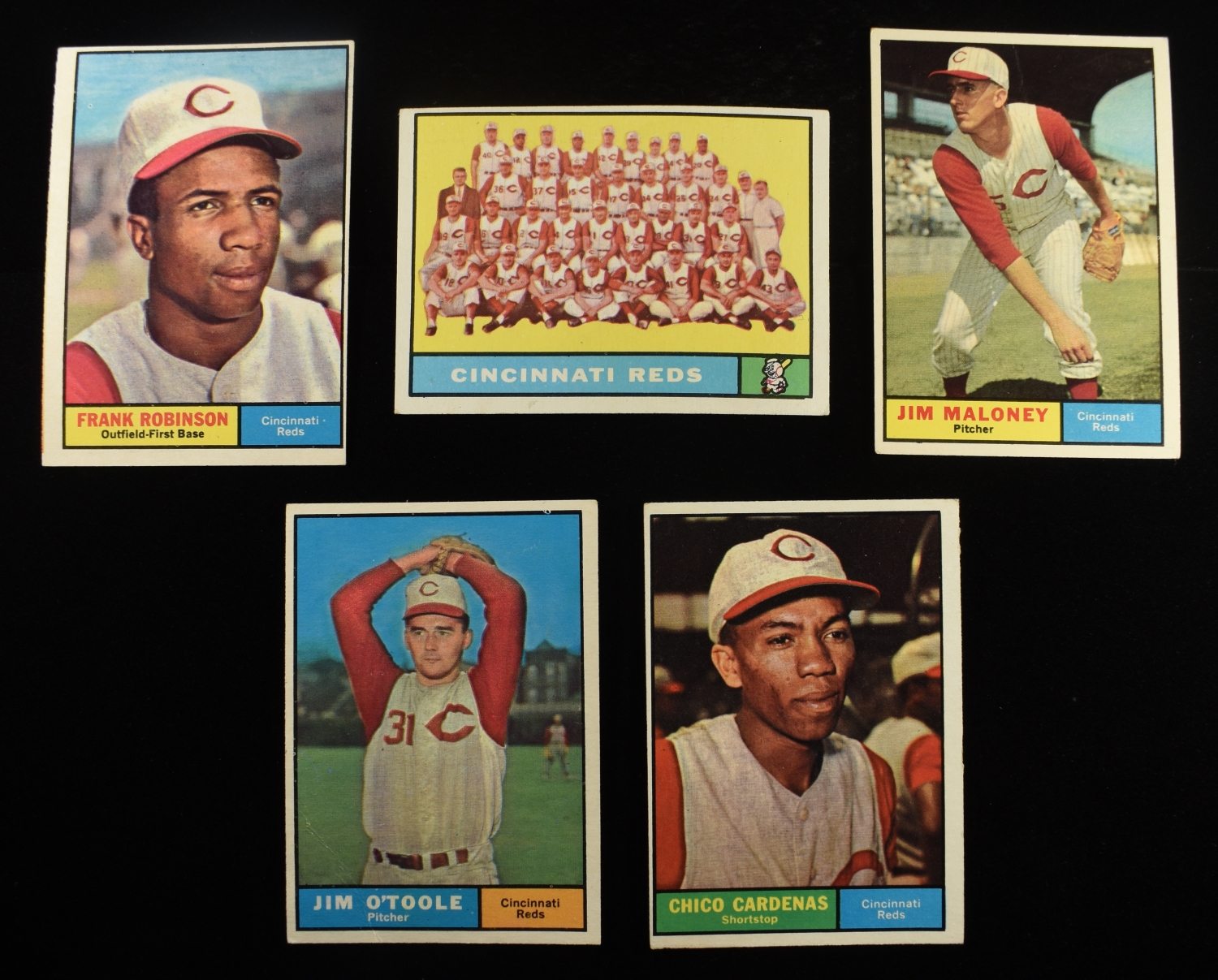 1961 TOPPS MLB #360, #249, #436, #328 & #244