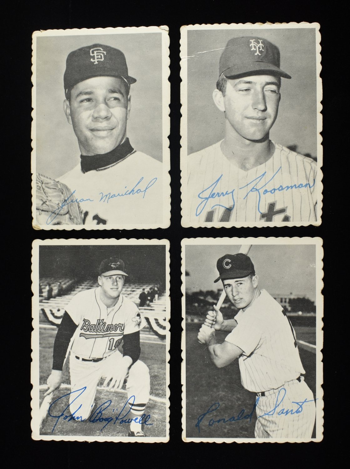 (11) 1969 TOPPS PHOTO CARDS, CLEMENTE, MARICHAL
