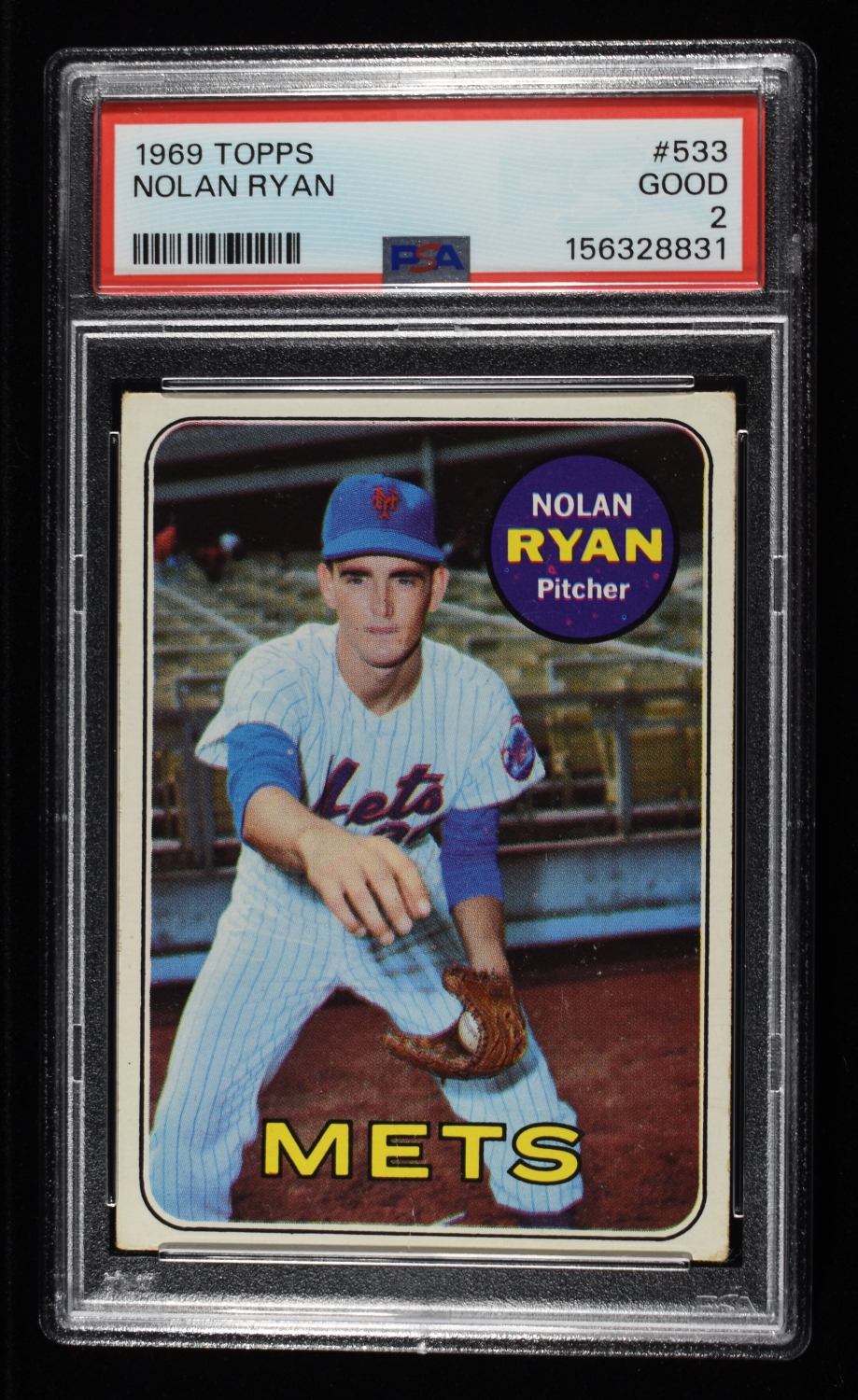 1969 TOPPS NOLAN RYAN #533 PSA 2