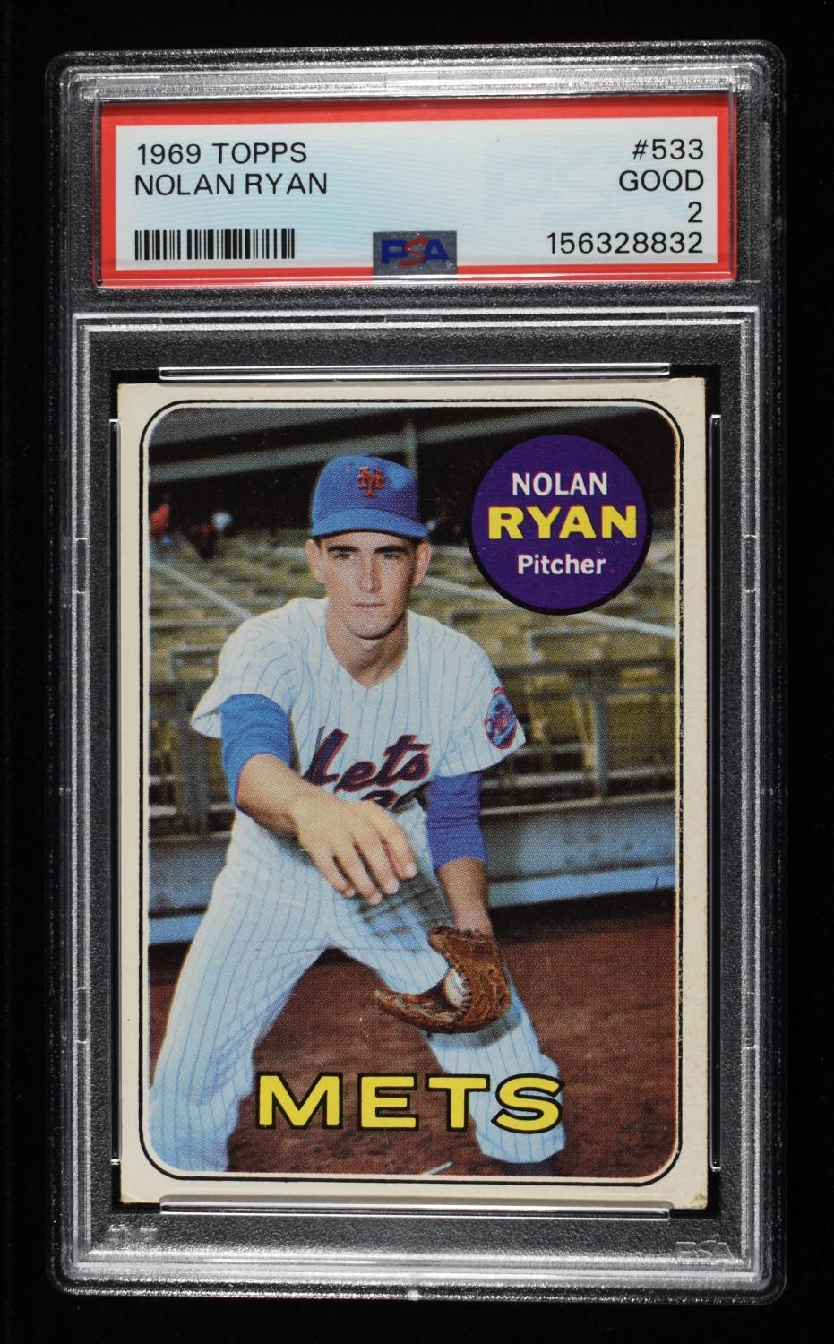 1969 TOPPS NOLAN RYAN #533 PSA 2