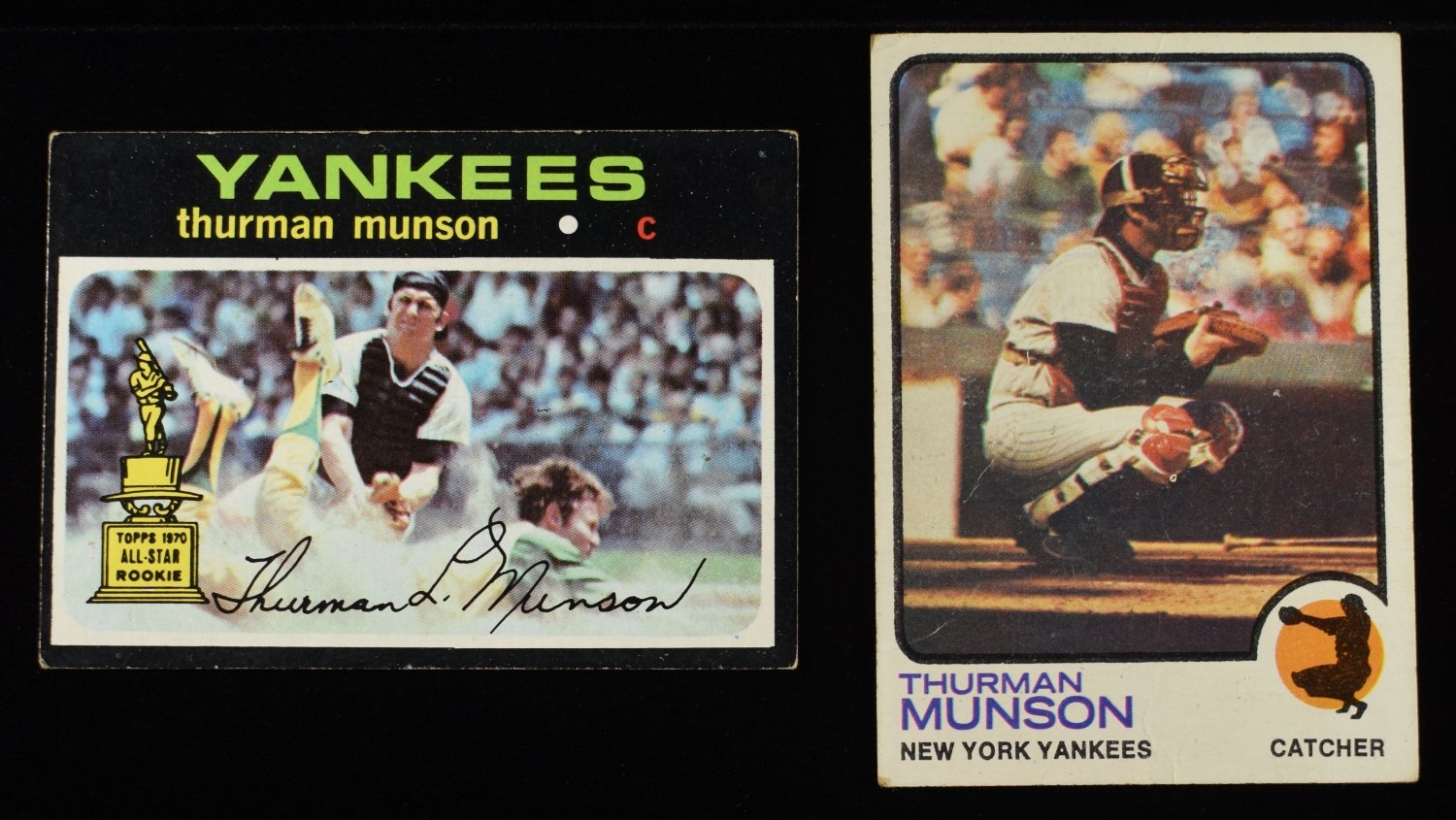 1971 & 1973 THURMAN MUNSON BASEBALL CARDS